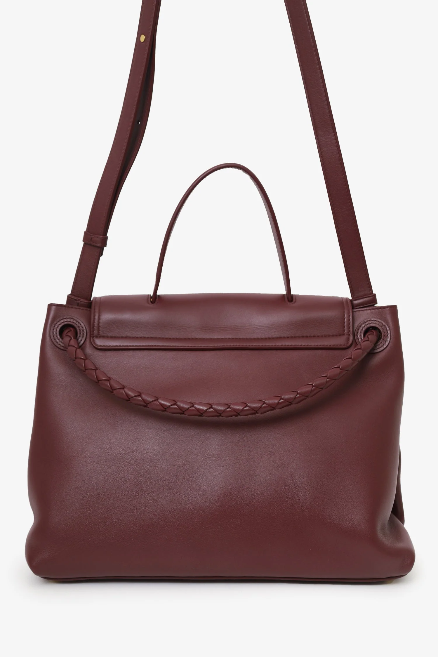 Bottega Veneta Burgundy Leather Ciao Ciao Satchel - Image 3
