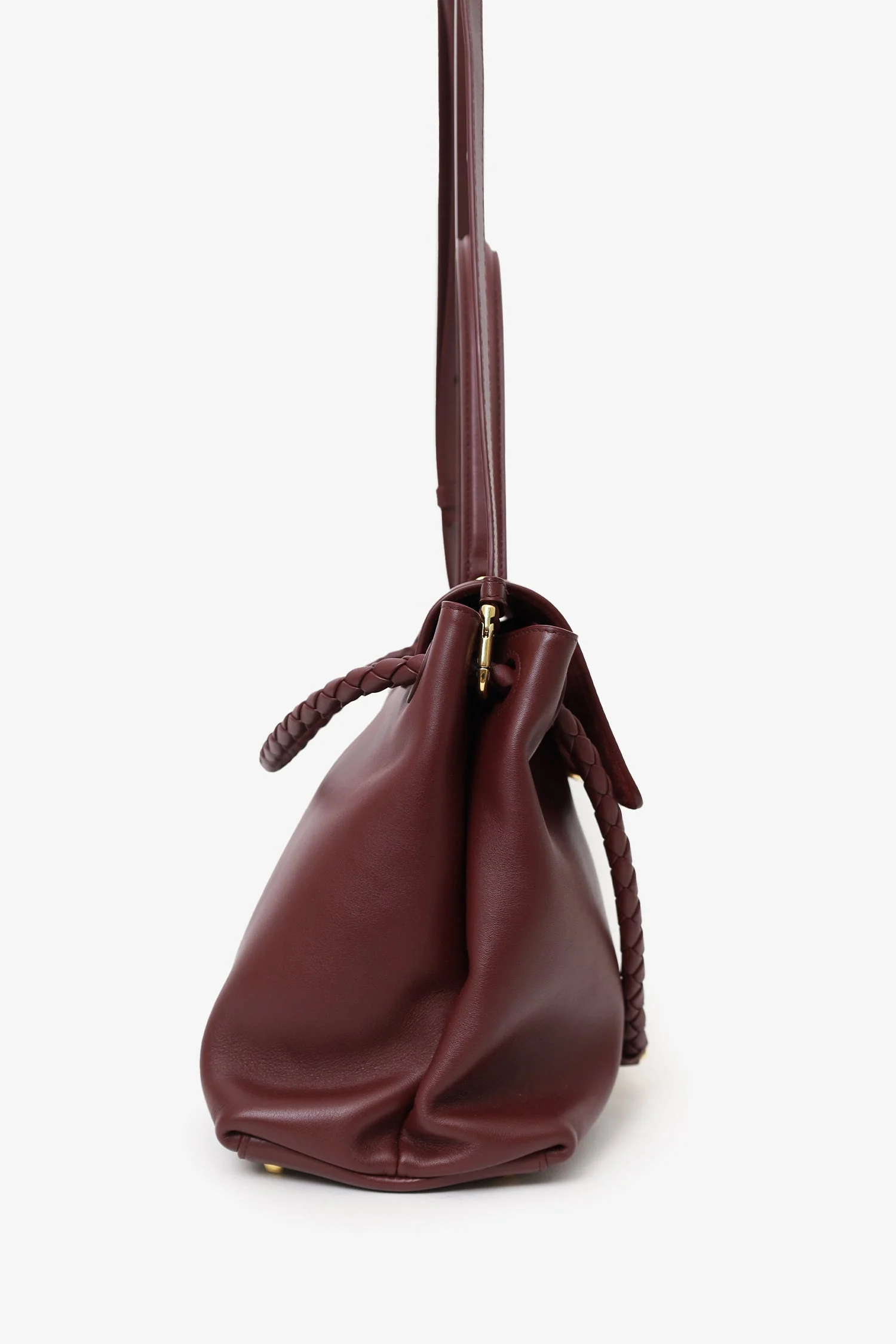 Bottega Veneta Burgundy Leather Ciao Ciao Satchel - Image 4