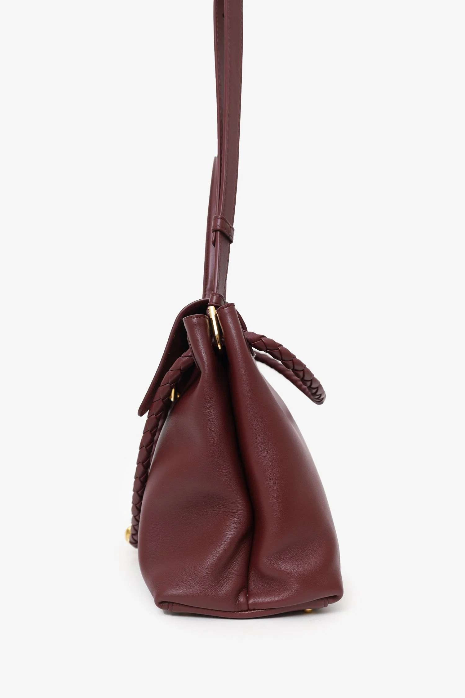 Bottega Veneta Burgundy Leather Ciao Ciao Satchel - Image 5