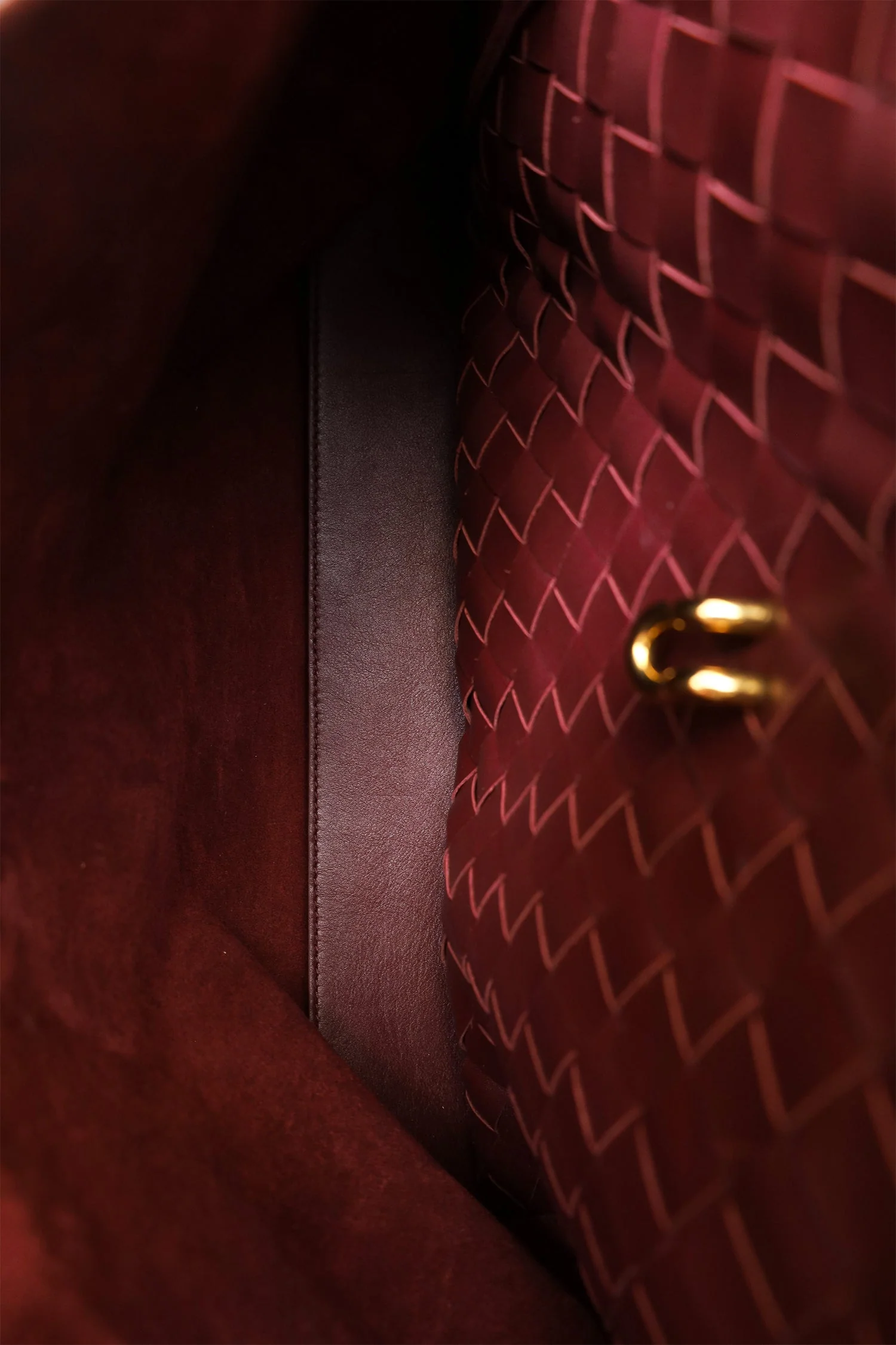 Bottega Veneta Burgundy Leather Ciao Ciao Satchel - Image 9