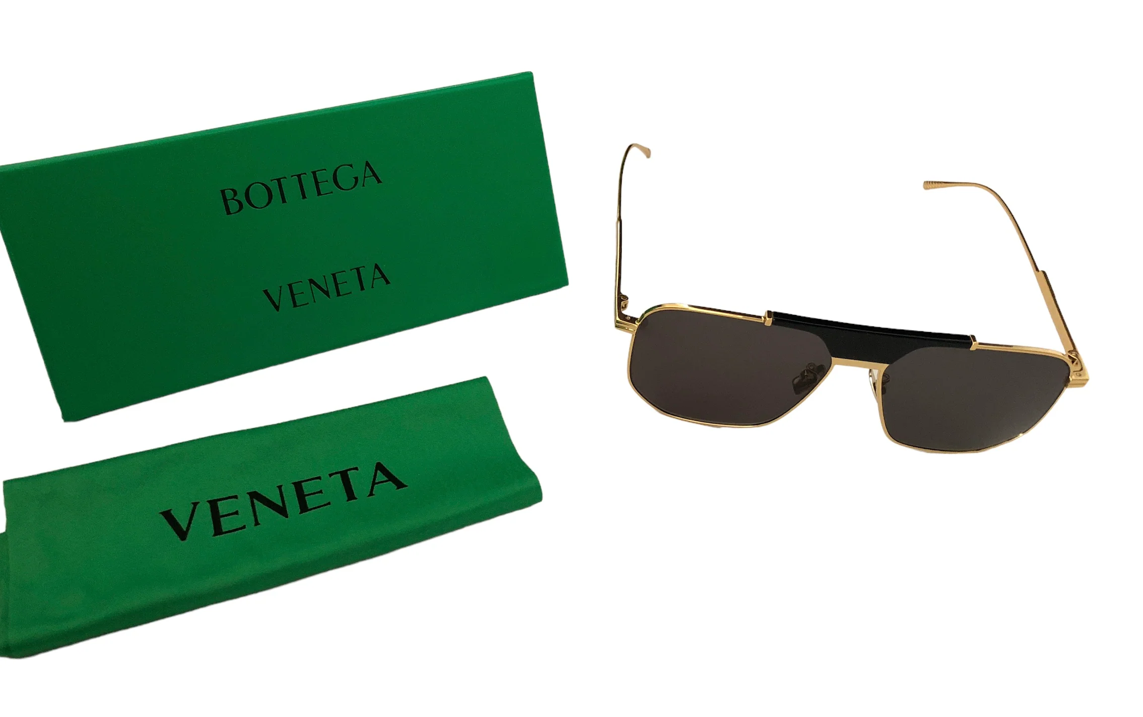 Bottega Veneta Gold Frame BV1036S Sunglasses Mens (NWT) - Image 8