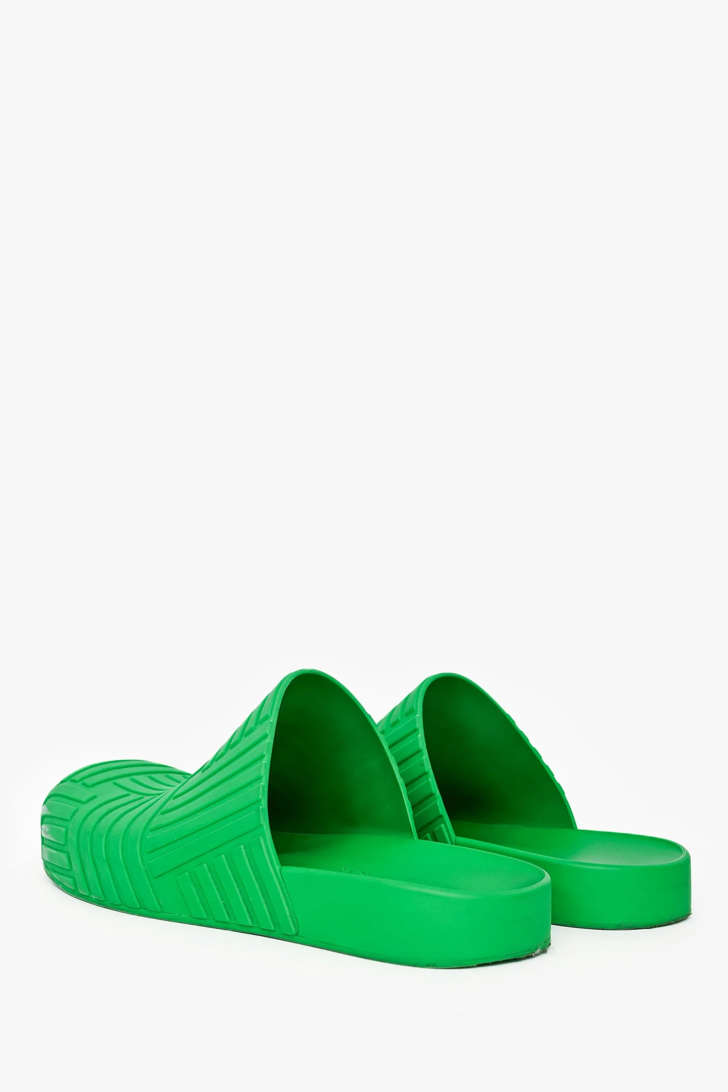 Bottega Veneta Green Rubber Mules Size 40 - Image 4