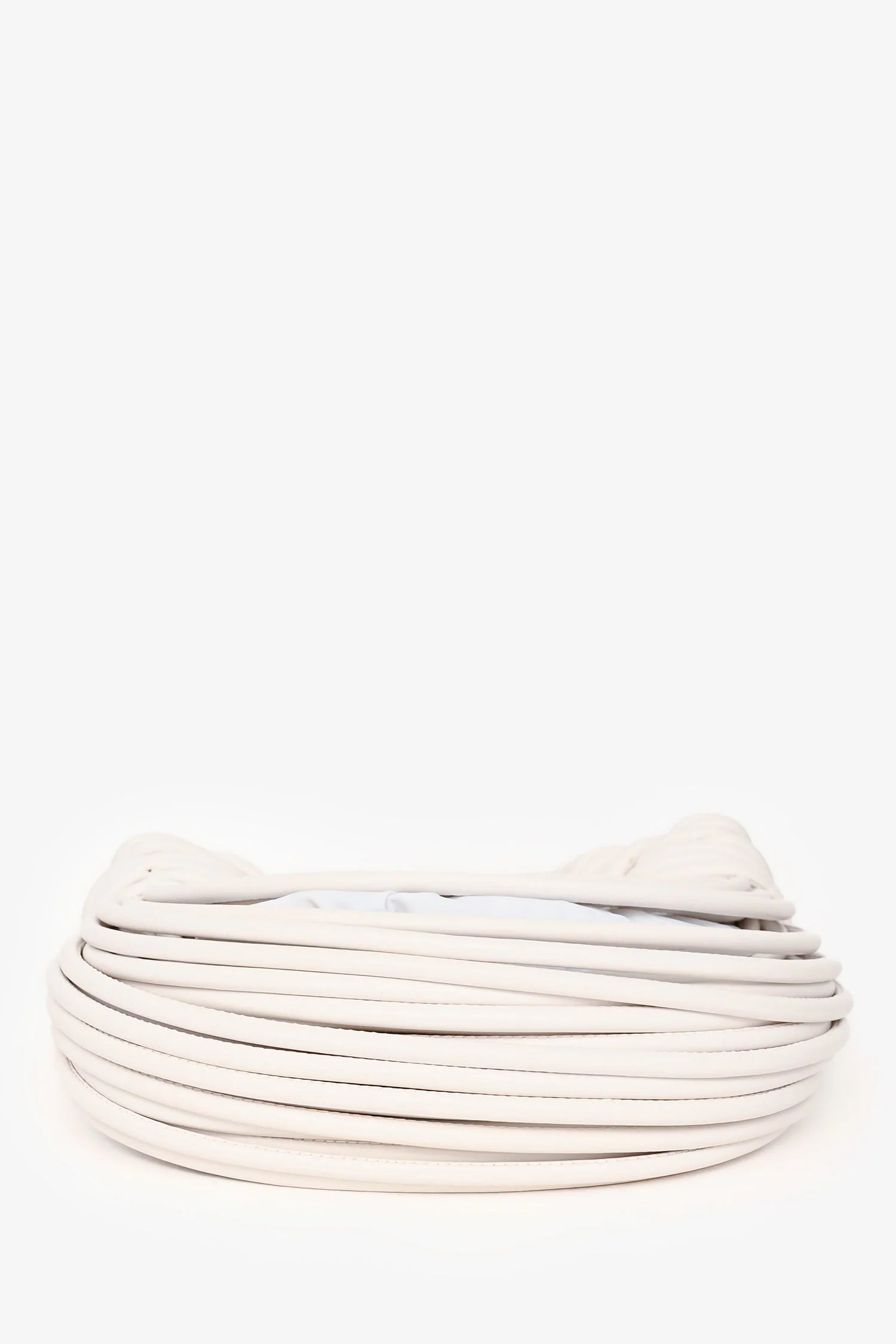 Bottega Veneta White Double Knot Leather Top Handle - Image 5
