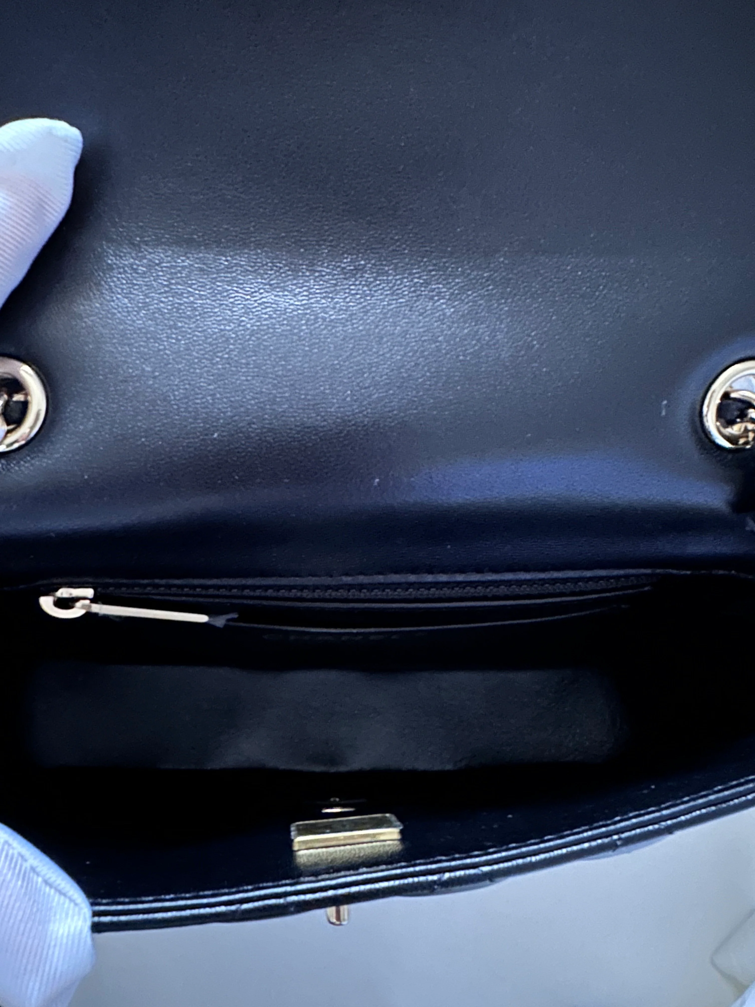 Chanel Extra Mini Rectangular Flap Bag - Black (NWT) - Image 10