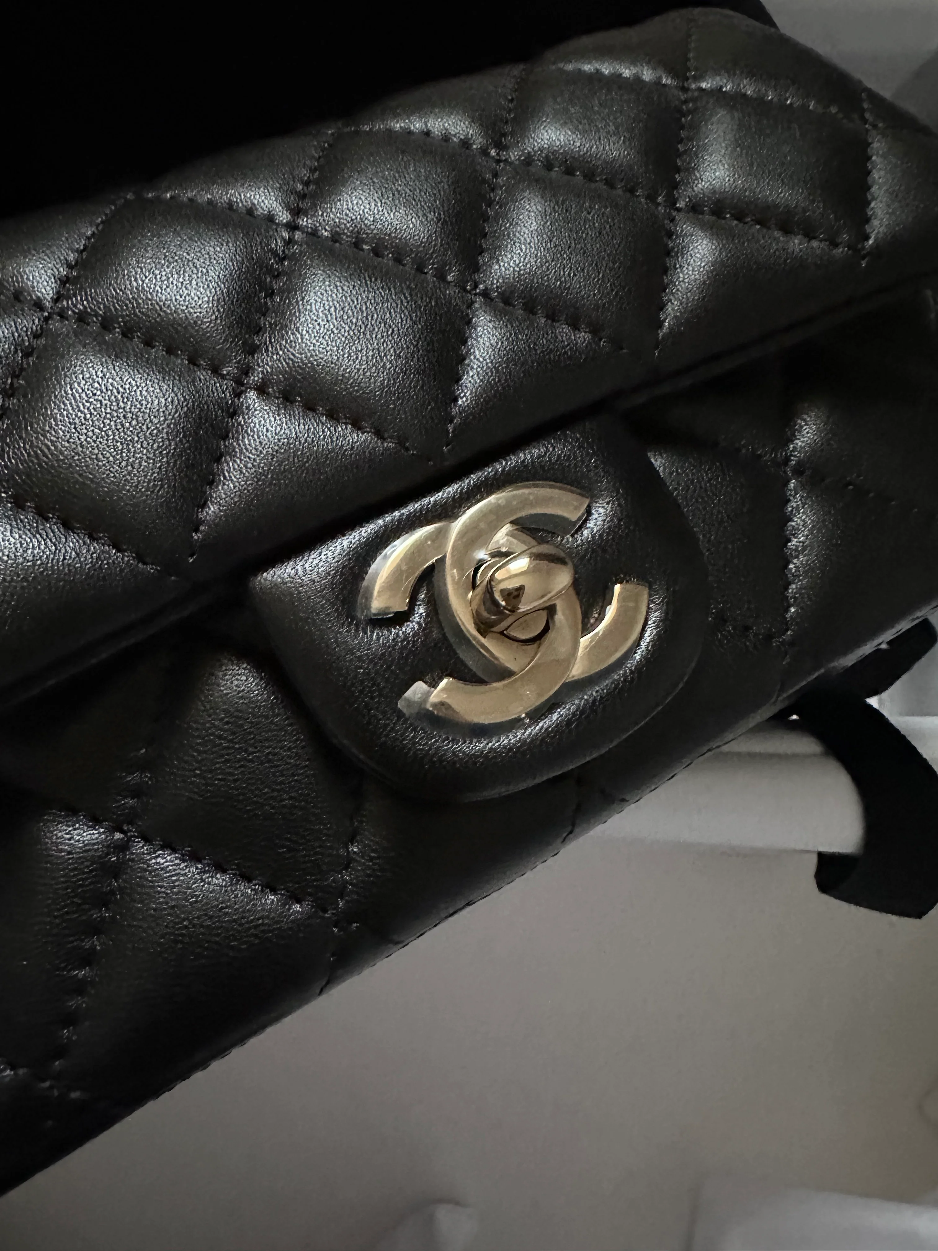 Chanel Extra Mini Rectangular Flap Bag - Black (NWT) - Image 11