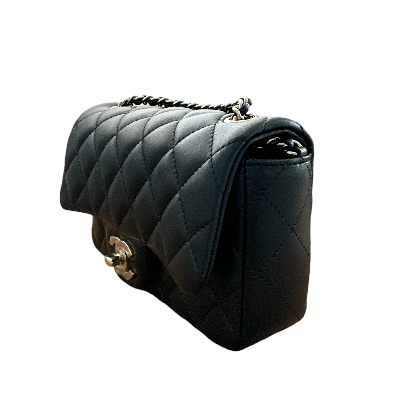 Chanel Extra Mini Rectangular Flap Bag - Black (NWT) - Image 3