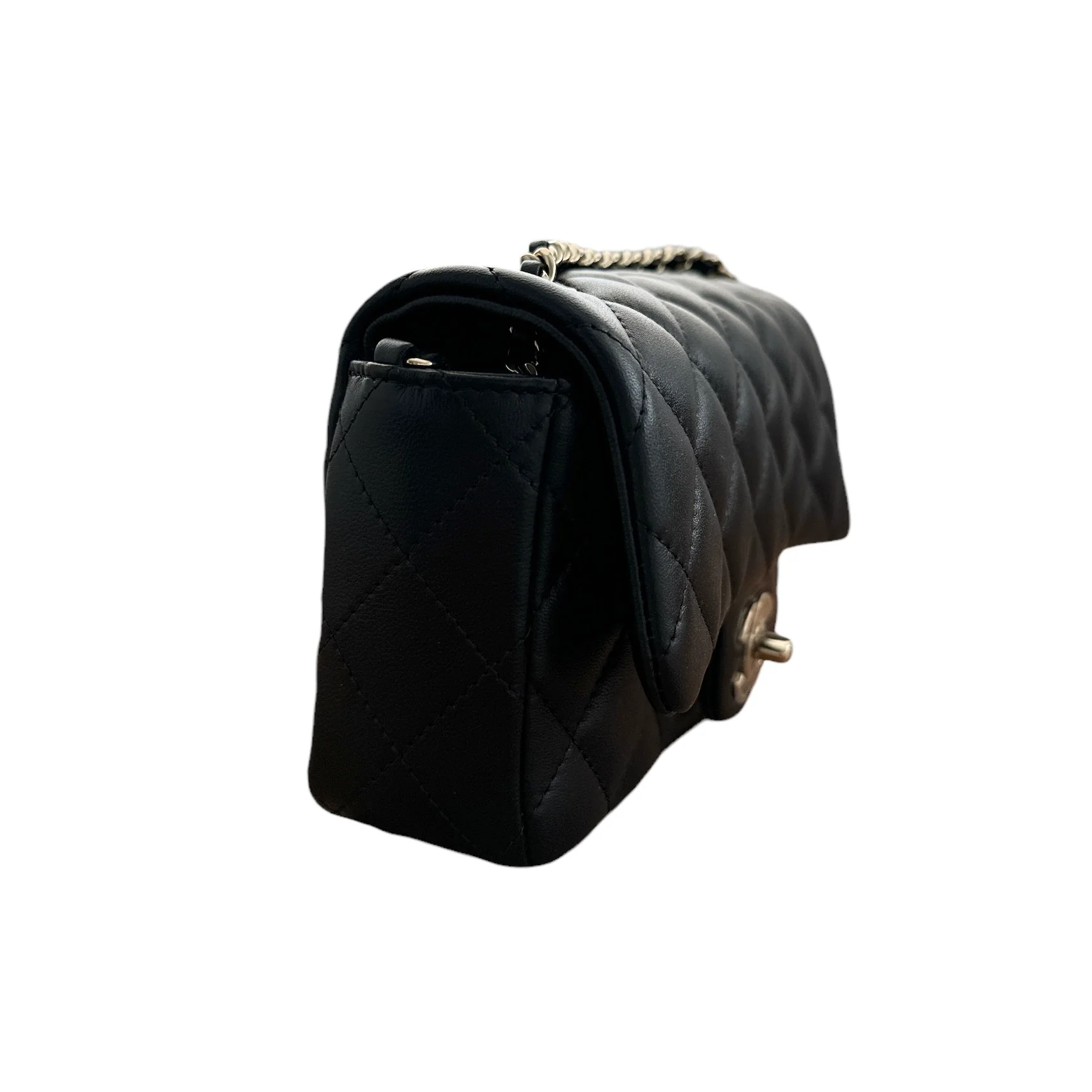 Chanel Extra Mini Rectangular Flap Bag - Black (NWT) - Image 4