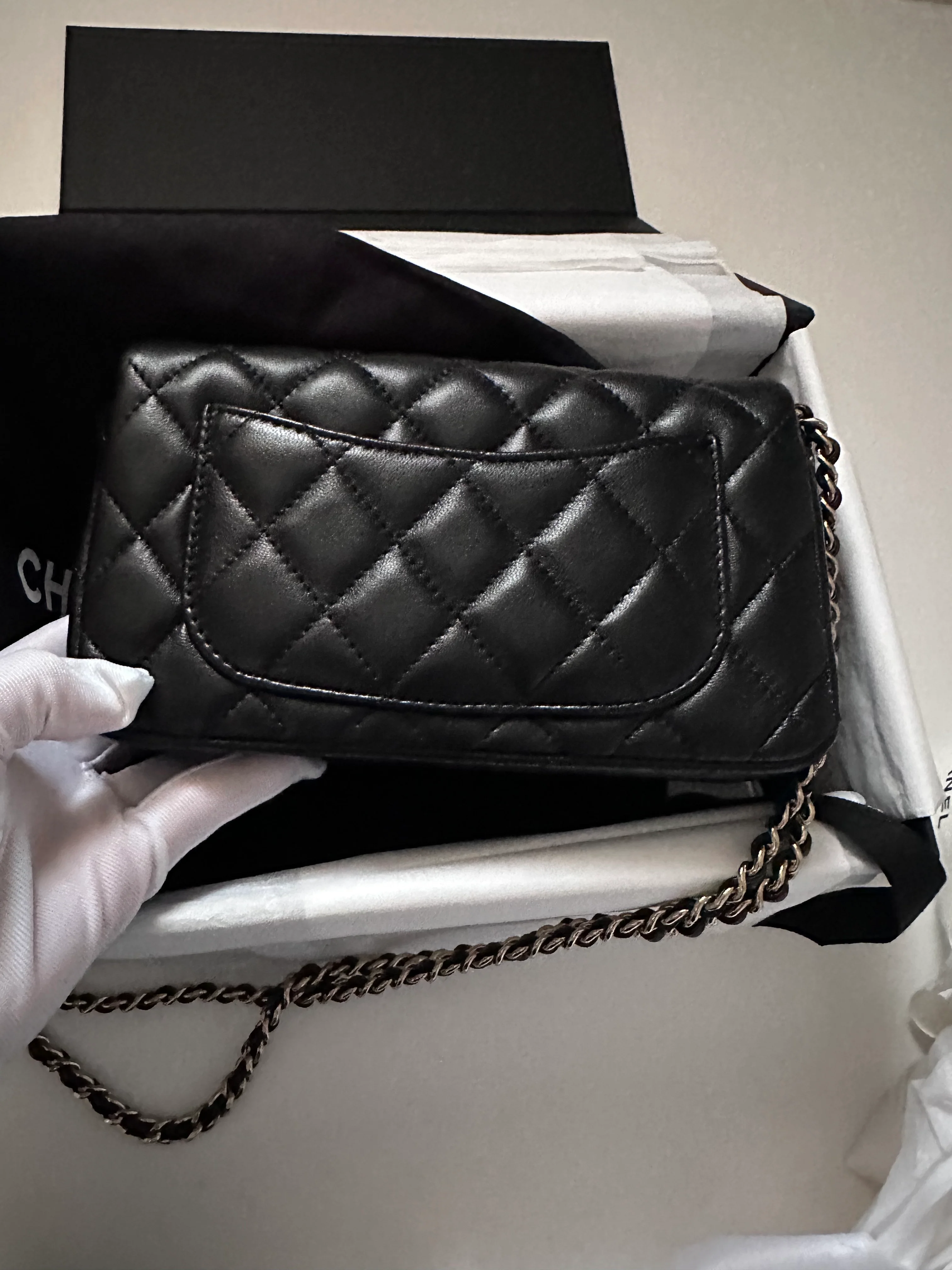 Chanel Extra Mini Rectangular Flap Bag - Black (NWT) - Image 8