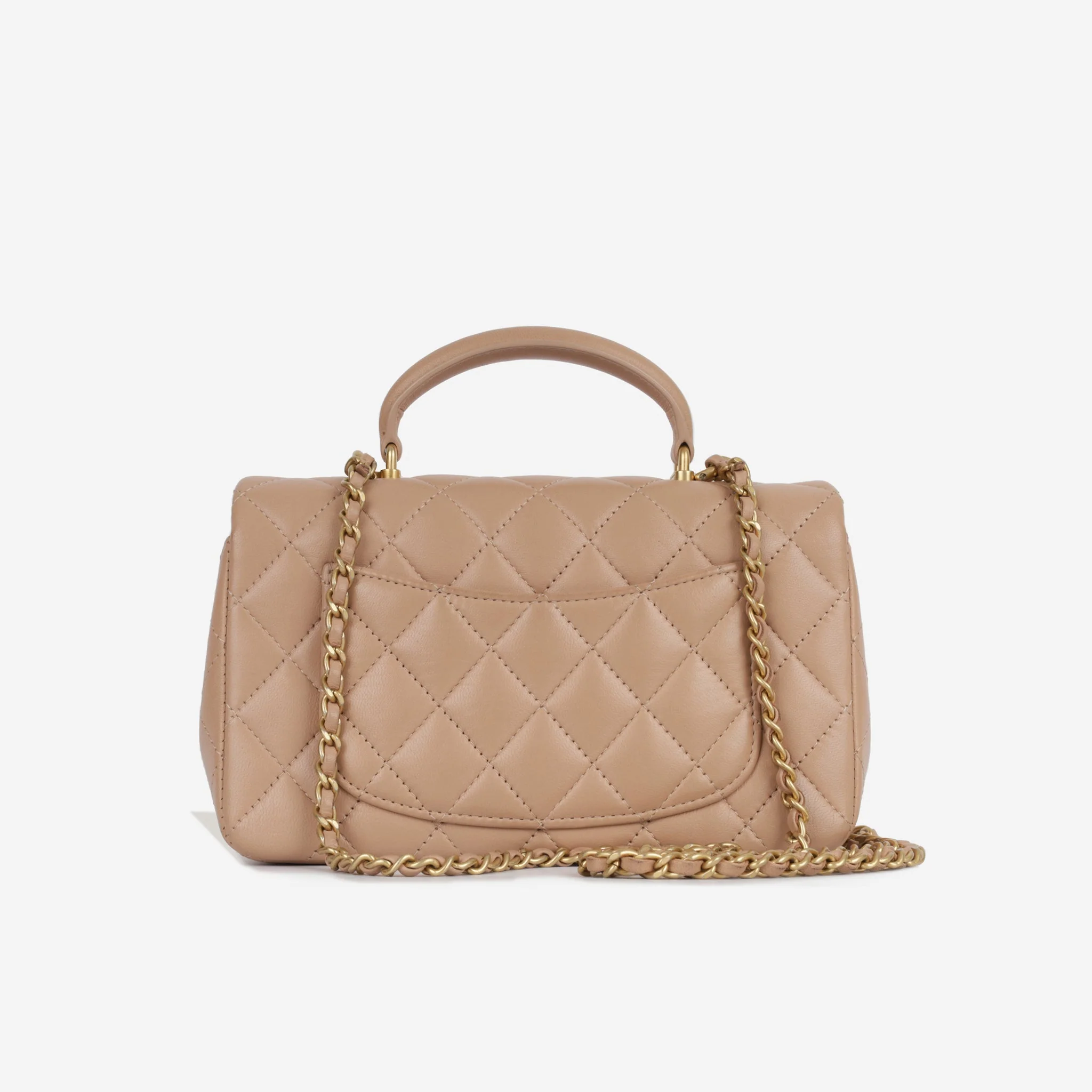 Chanel Mini Rectangular Top Handle - Beige (NWT) - Image 3