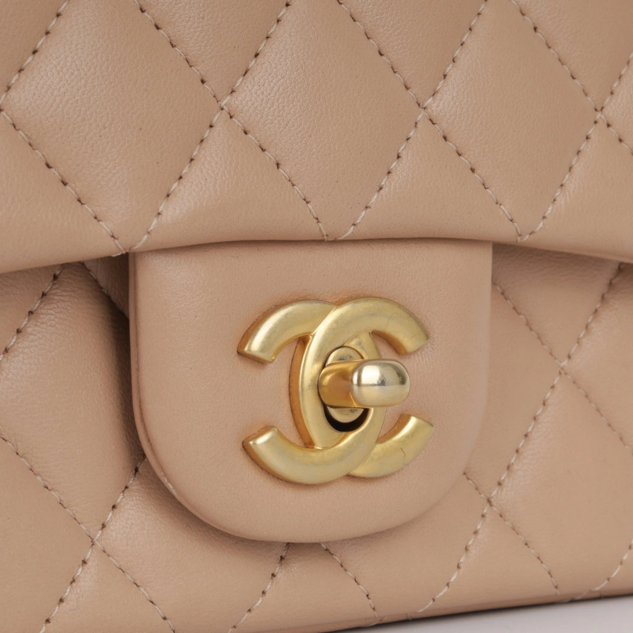 Chanel Mini Rectangular Top Handle - Beige (NWT) - Image 5