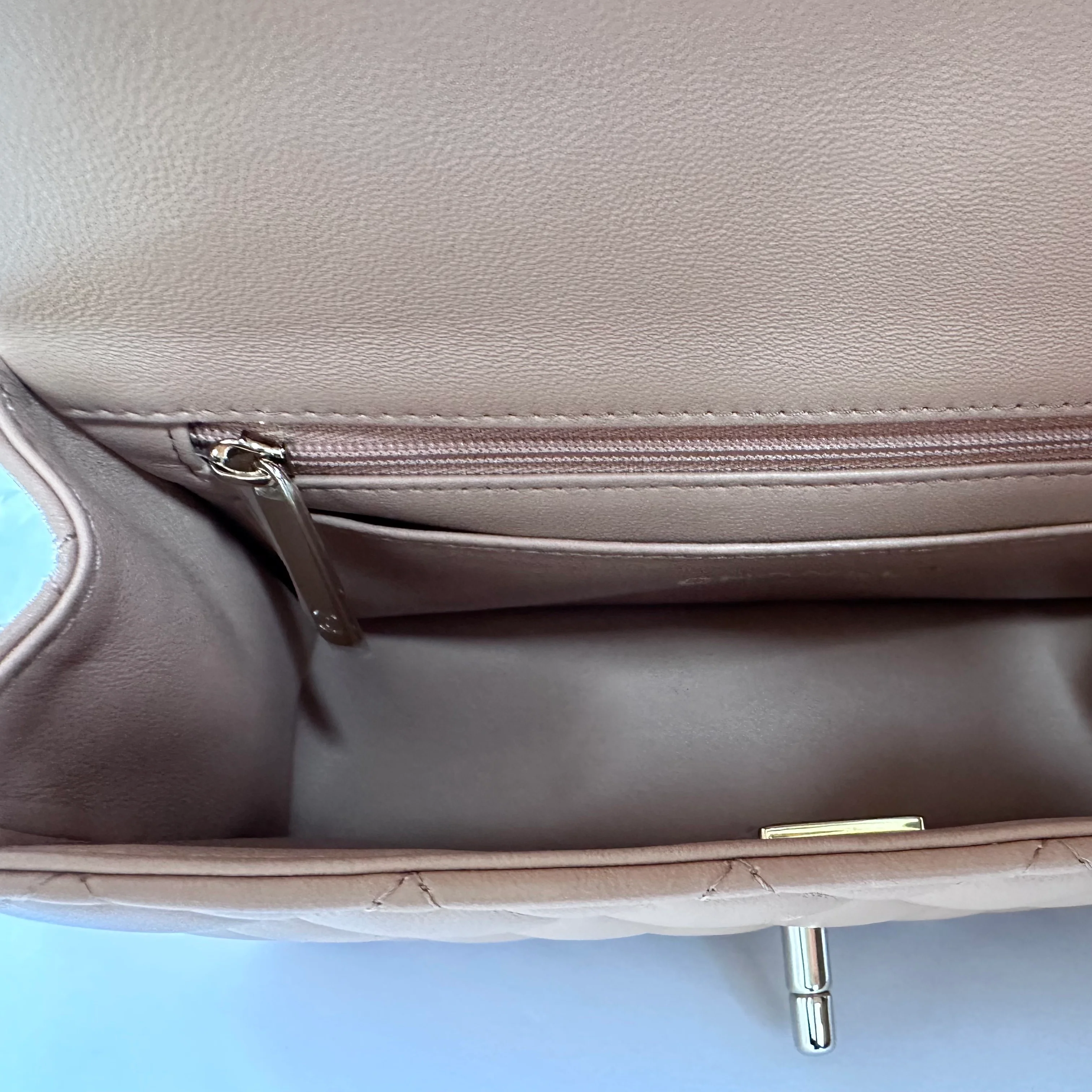 Chanel Mini Rectangular Top Handle - Beige (NWT) - Image 6