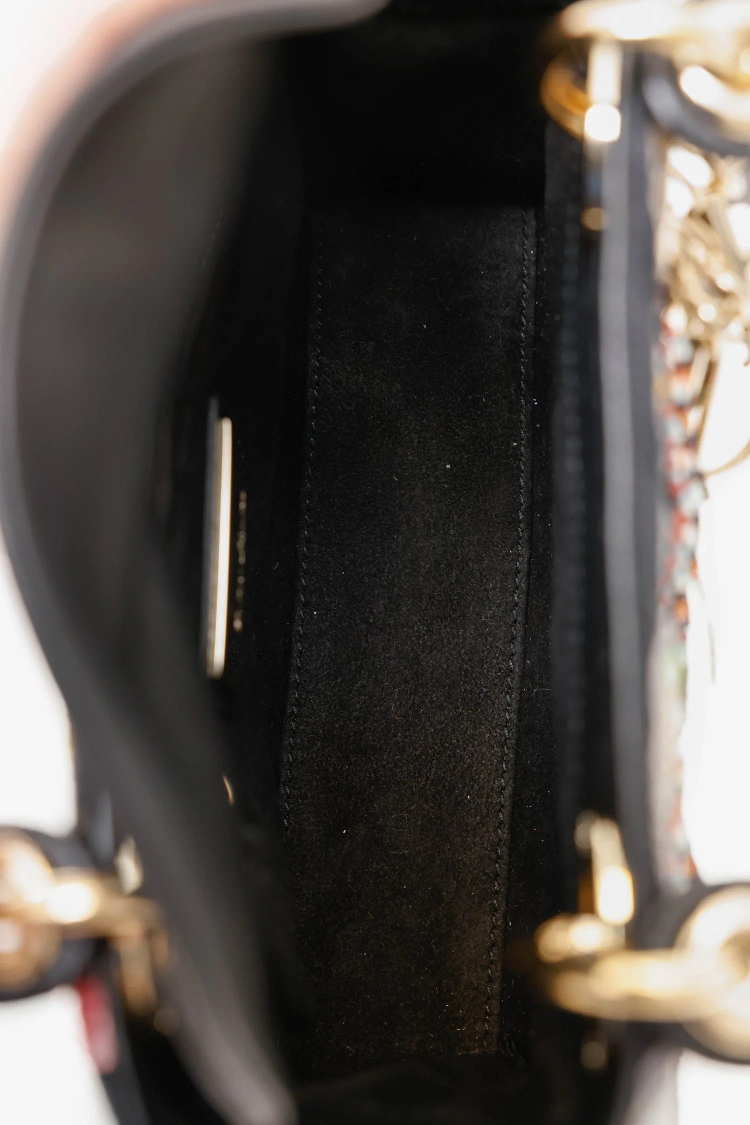 Christian Dior 2018 Limited Edition Black Beaded Embroidered Mini Lady Dior Bag - Image 6