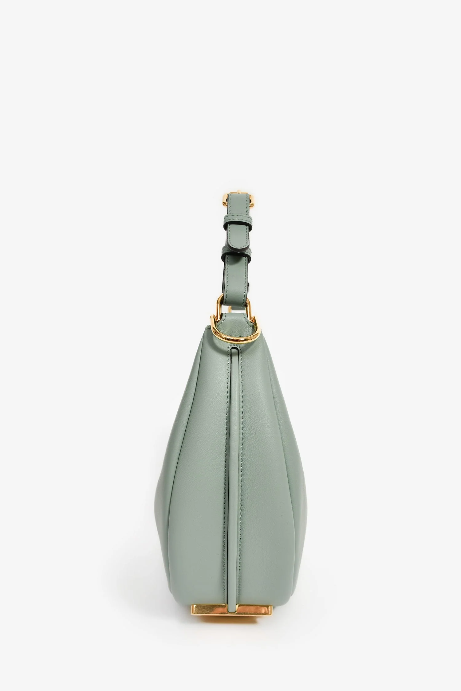 Fendi Blue Leather 'Fendigraphy' Shoulder Bag - Image 3