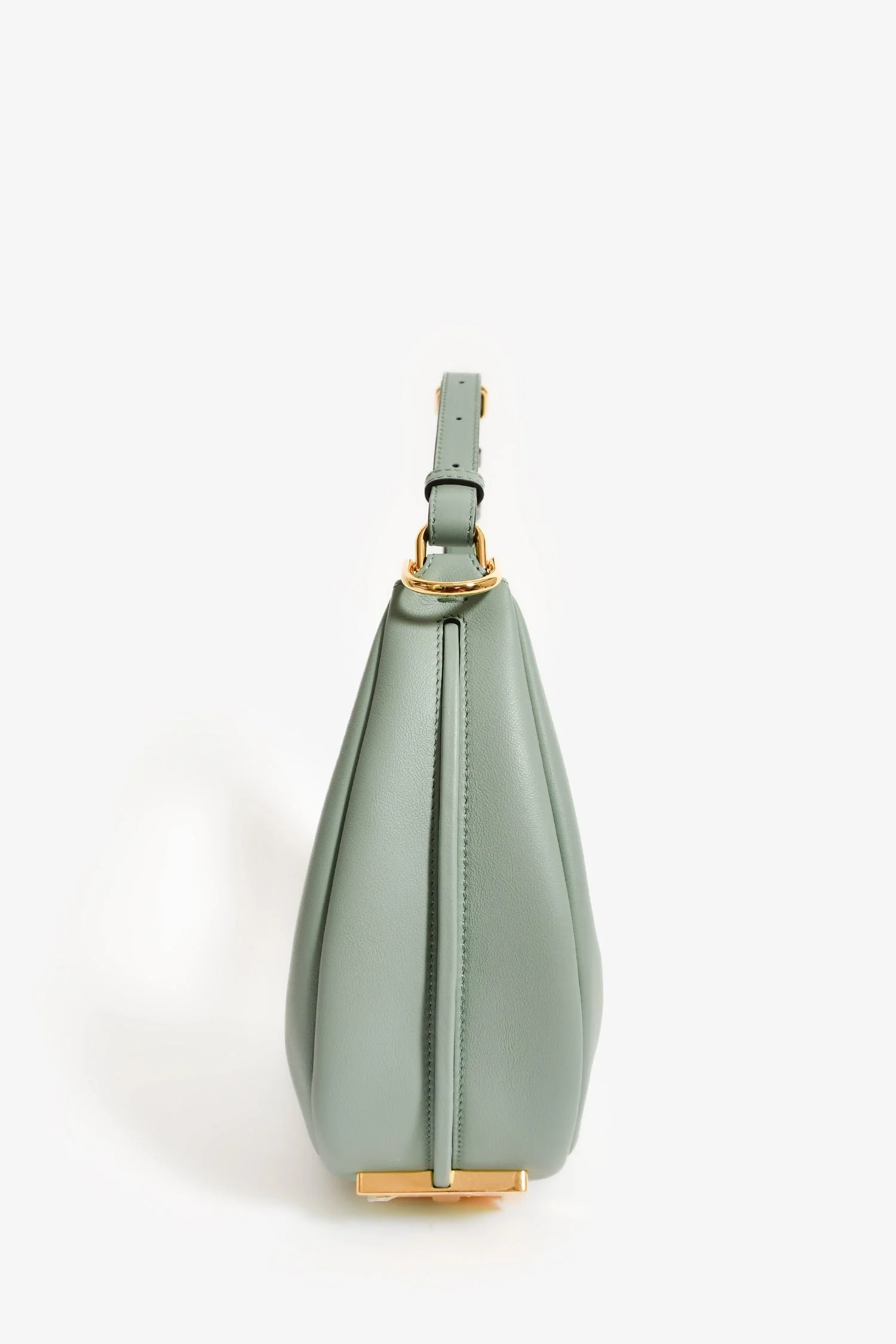 Fendi Blue Leather 'Fendigraphy' Shoulder Bag - Image 4