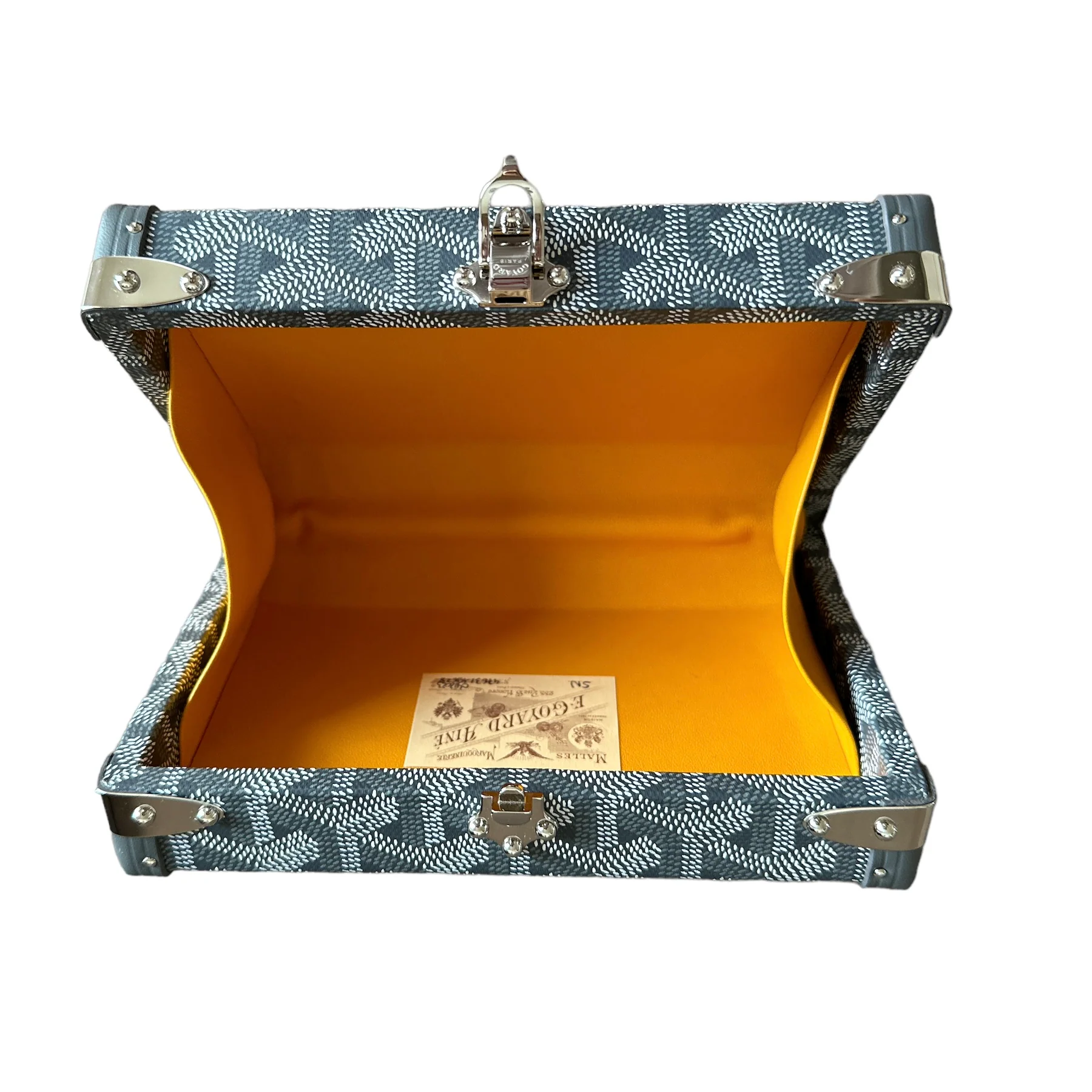 Goyard Minaudiere Trunk - Grey (NWT) - Image 10