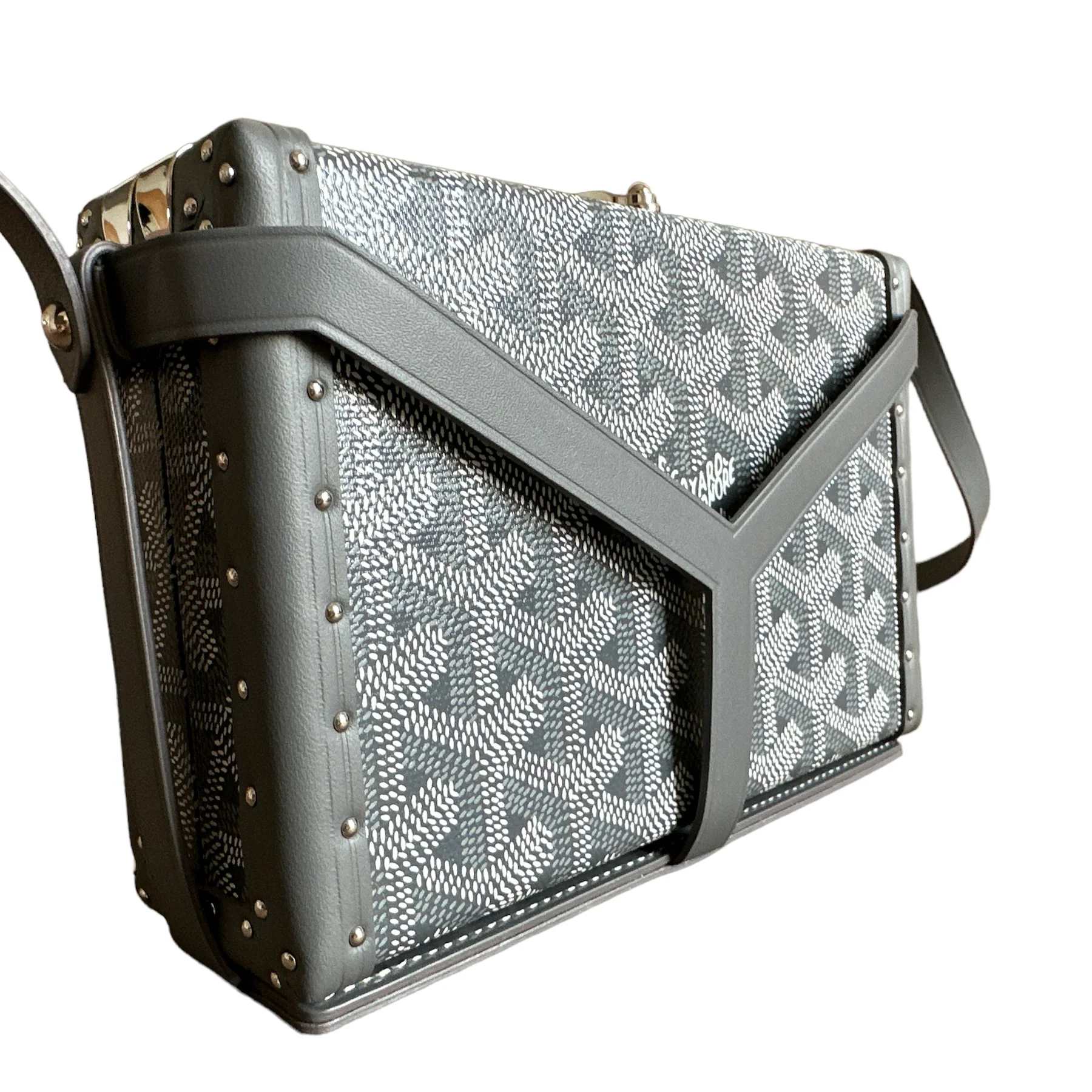Goyard Minaudiere Trunk - Grey (NWT) - Image 4