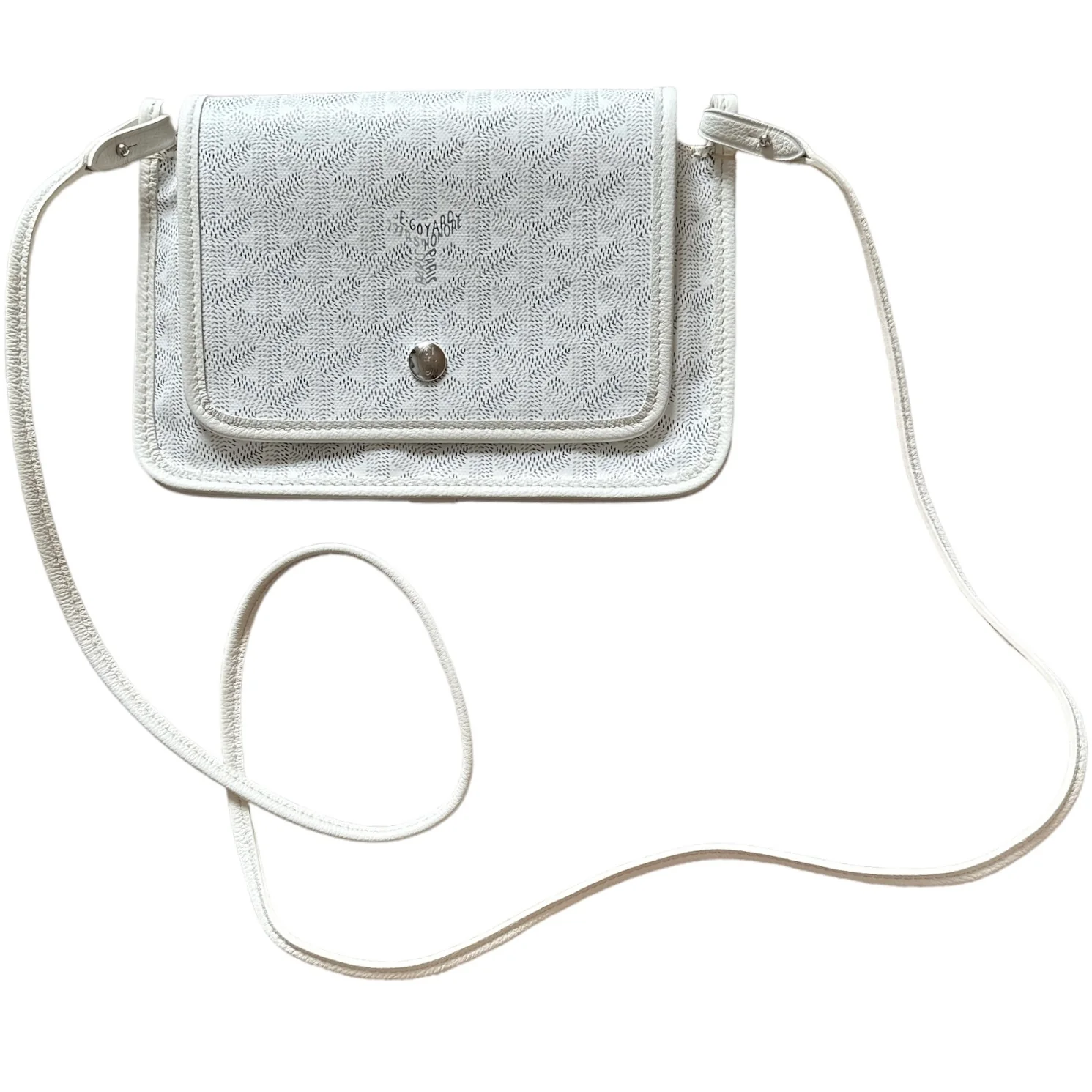 Goyard Plumet Pocket Wallet Crossbody - White (NWT) - Image 7