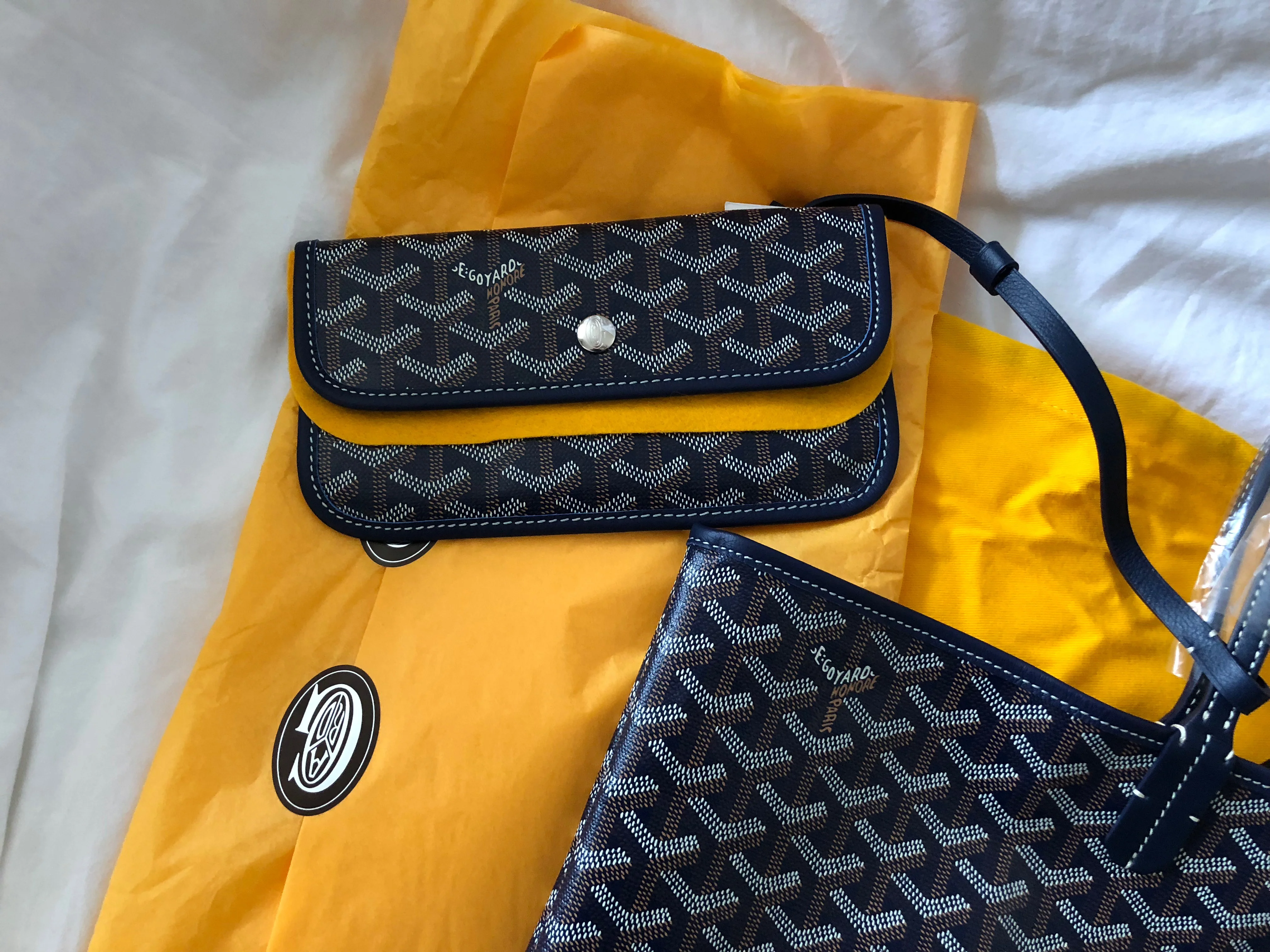 Goyard St. Louis Navy Blue PM Tote (NWT) - Image 4