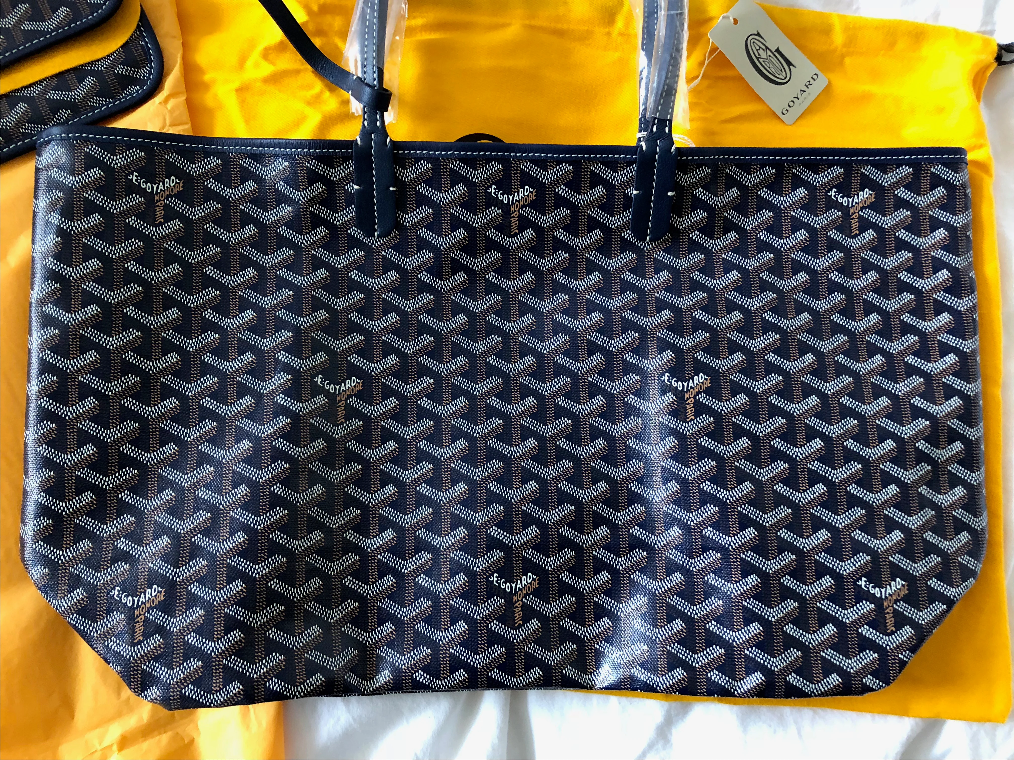 Goyard St. Louis Navy Blue PM Tote (NWT) - Image 5