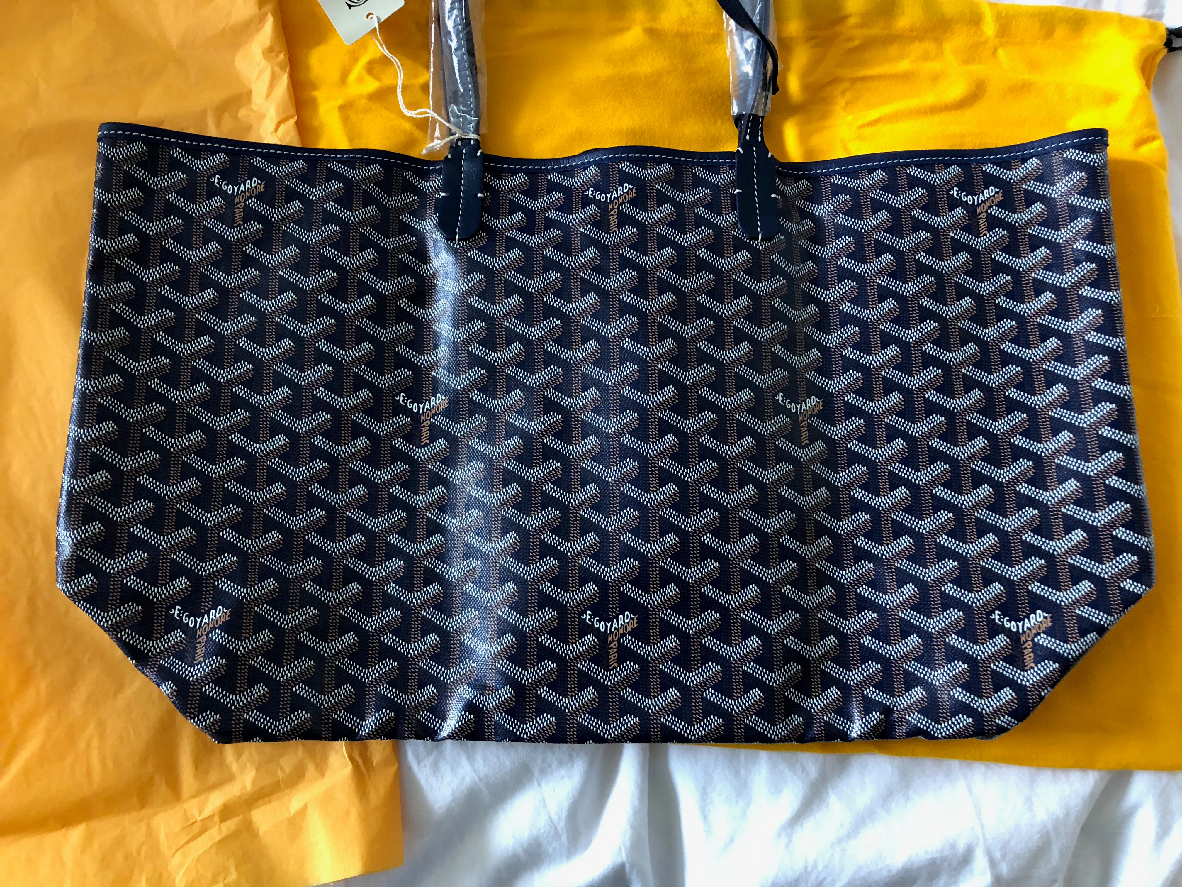 Goyard St. Louis Navy Blue PM Tote (NWT) - Image 6