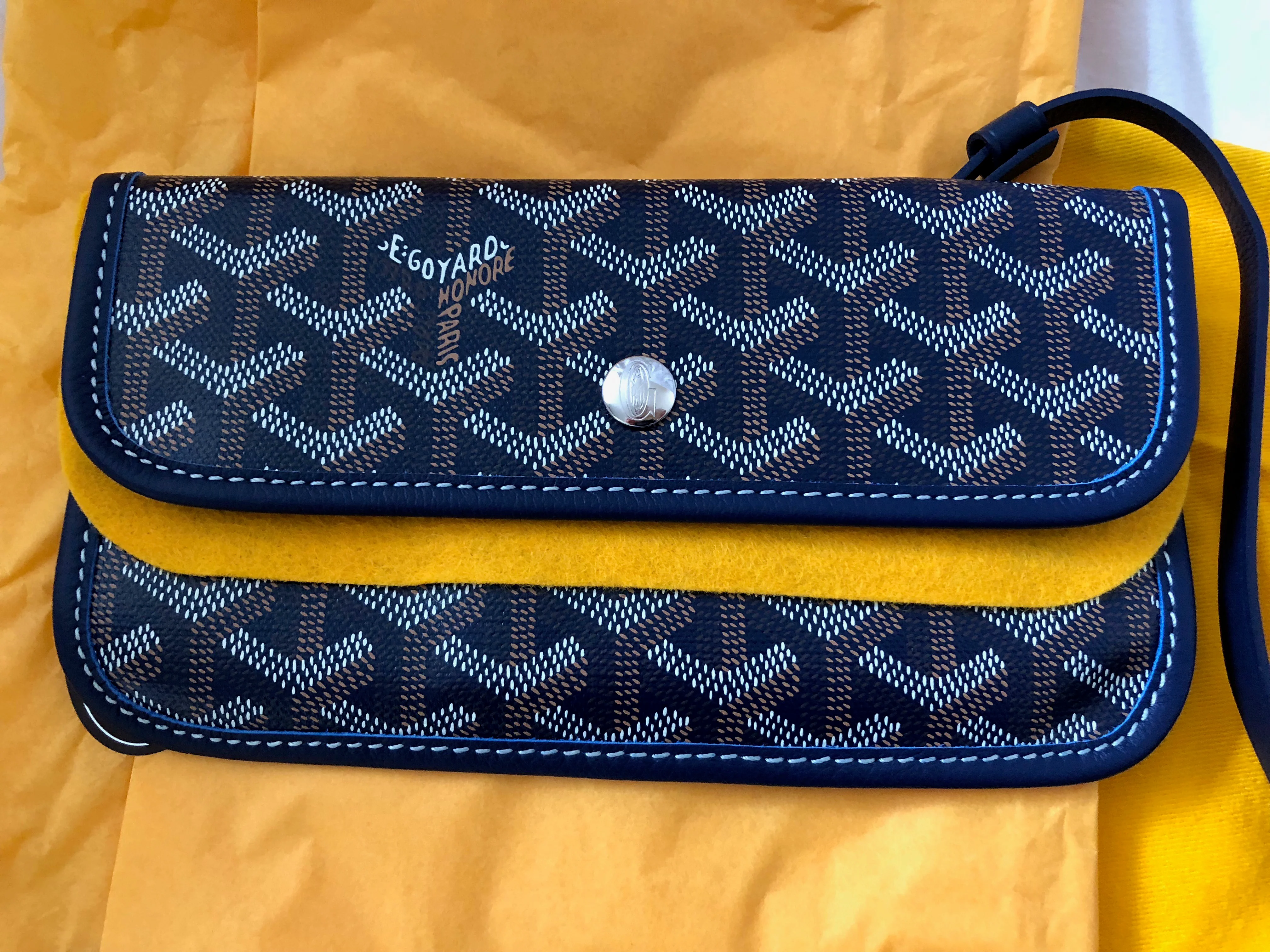 Goyard St. Louis Navy Blue PM Tote (NWT) - Image 7