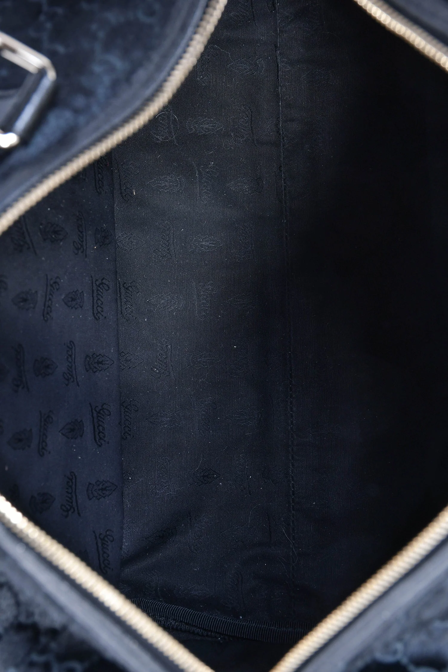 Gucci Limited Edition Black GG Pony Hair 'Boston Joy' Bag - Image 6