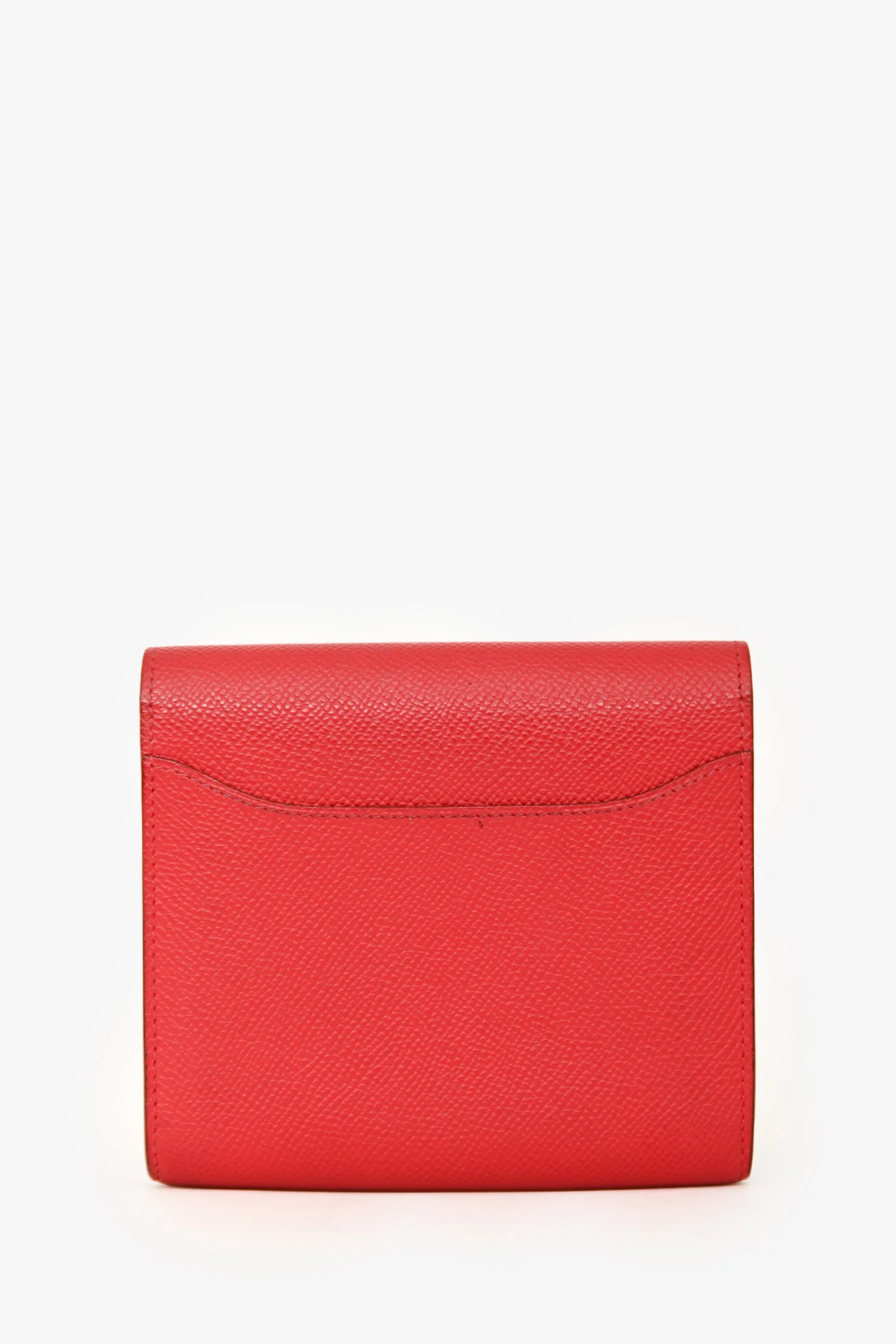 Hermès 2010 Red Epsom Leather Compact Constance Wallet - Image 3