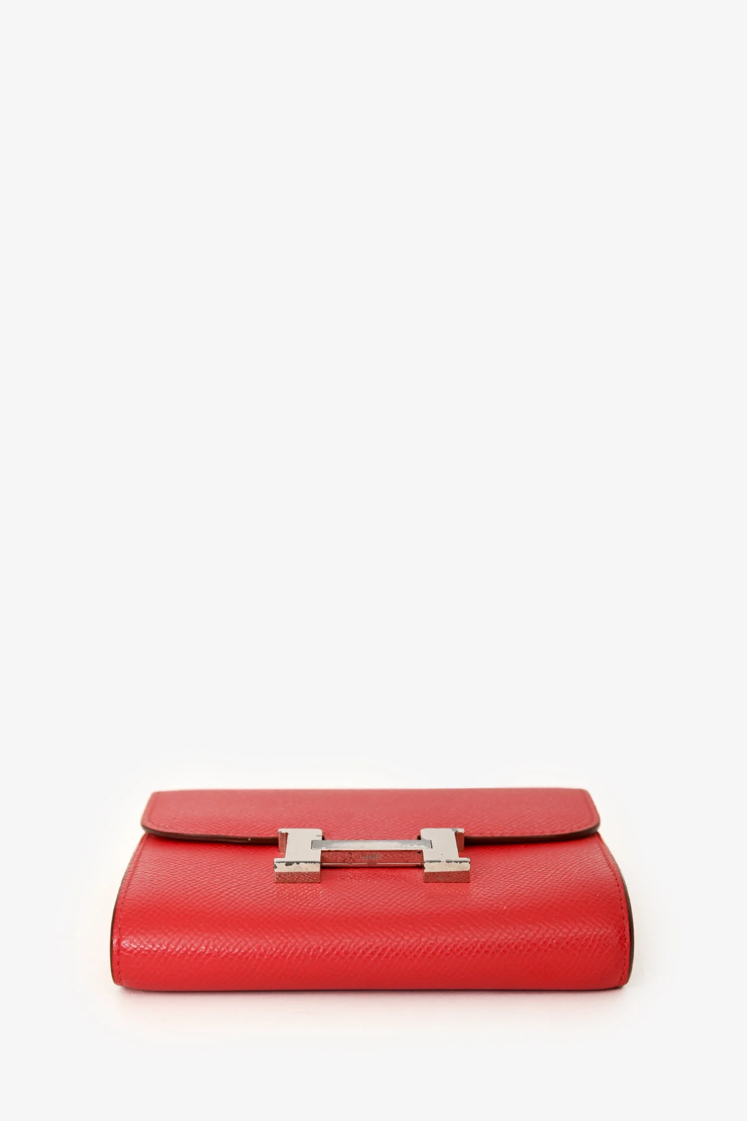 Hermès 2010 Red Epsom Leather Compact Constance Wallet - Image 5