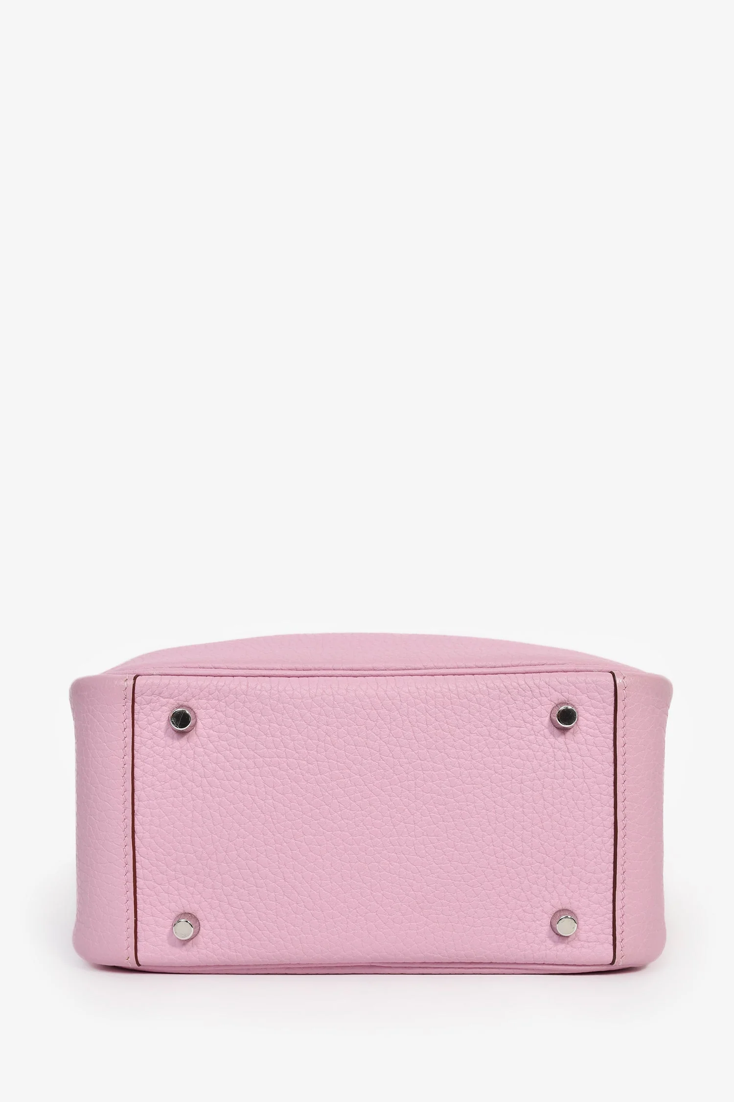 Hermès 2022 Mauve Sylvestre Clemence Leather Mini Lindy - Image 5