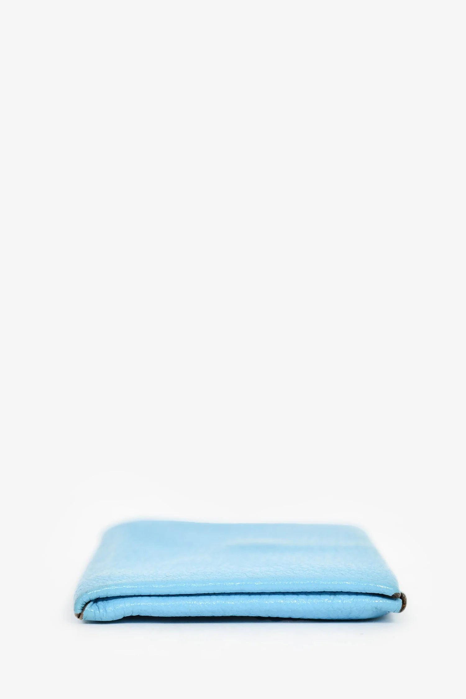 Hermes Blue/Brown Calvi Card Holder - Image 3