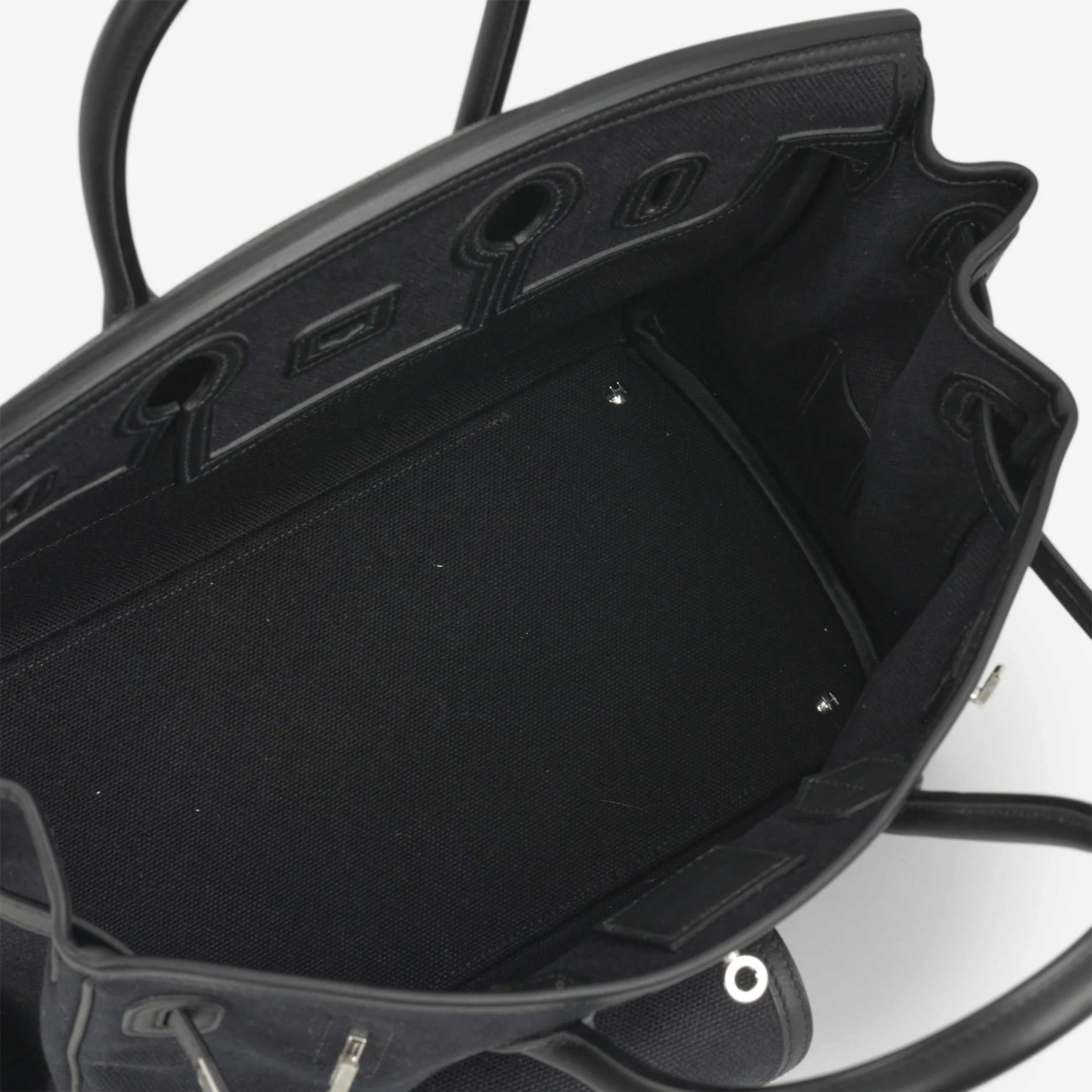 Hermès Birkin 35 Cargo - Bleu Marine Toile Goeland / Black Swift | Palladium Hardware - Image 10