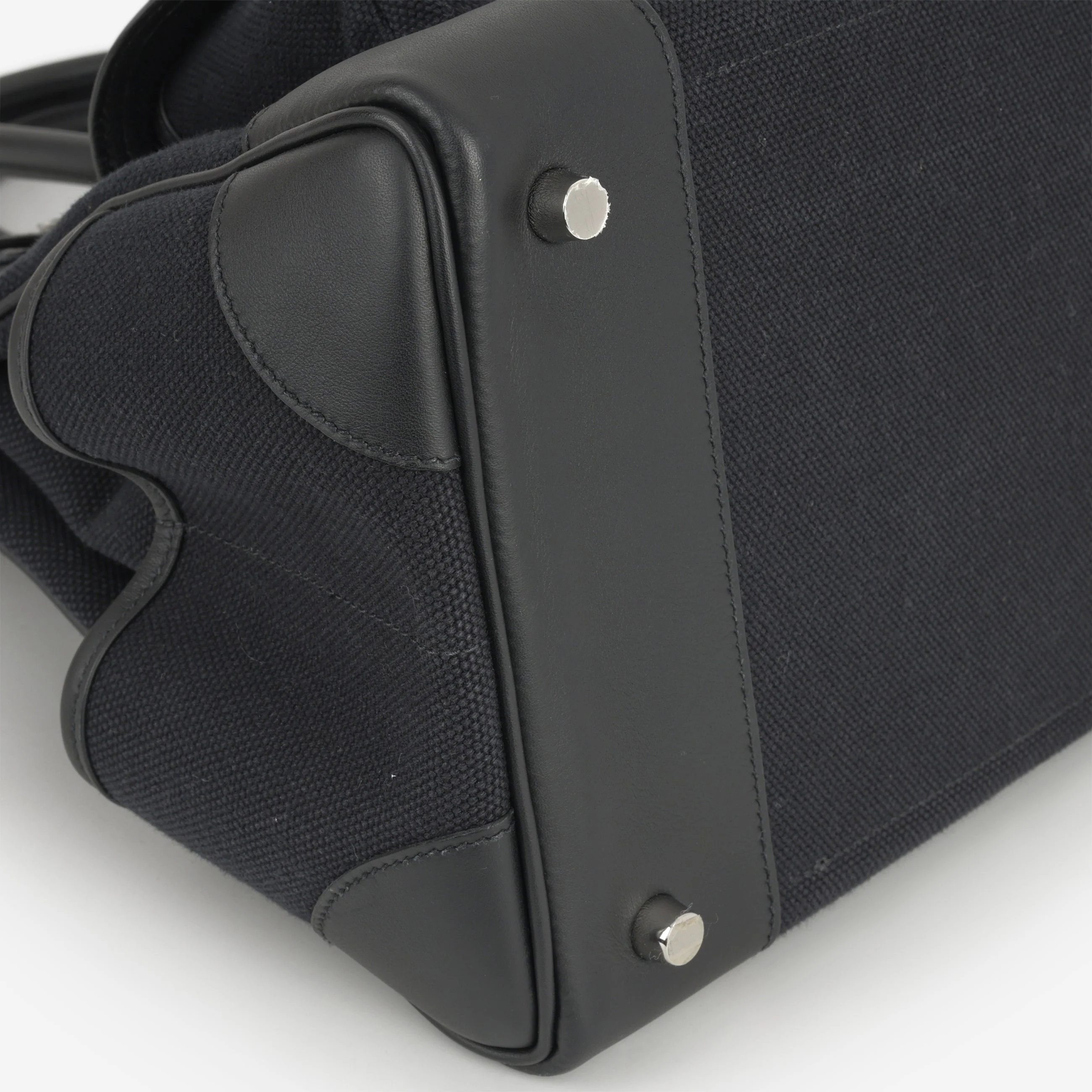 Hermès Birkin 35 Cargo - Bleu Marine Toile Goeland / Black Swift | Palladium Hardware - Image 6