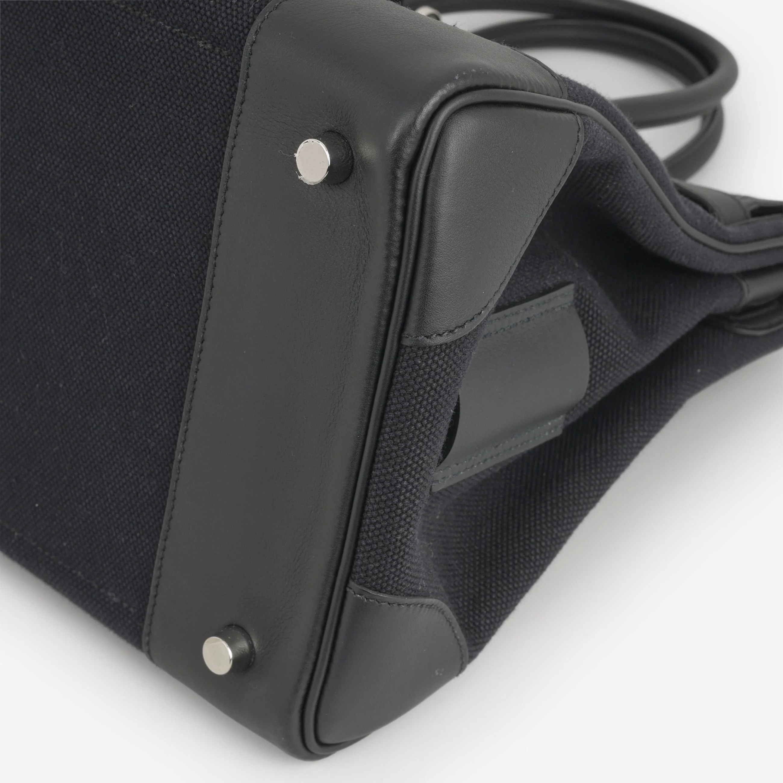 Hermès Birkin 35 Cargo - Bleu Marine Toile Goeland / Black Swift | Palladium Hardware - Image 7