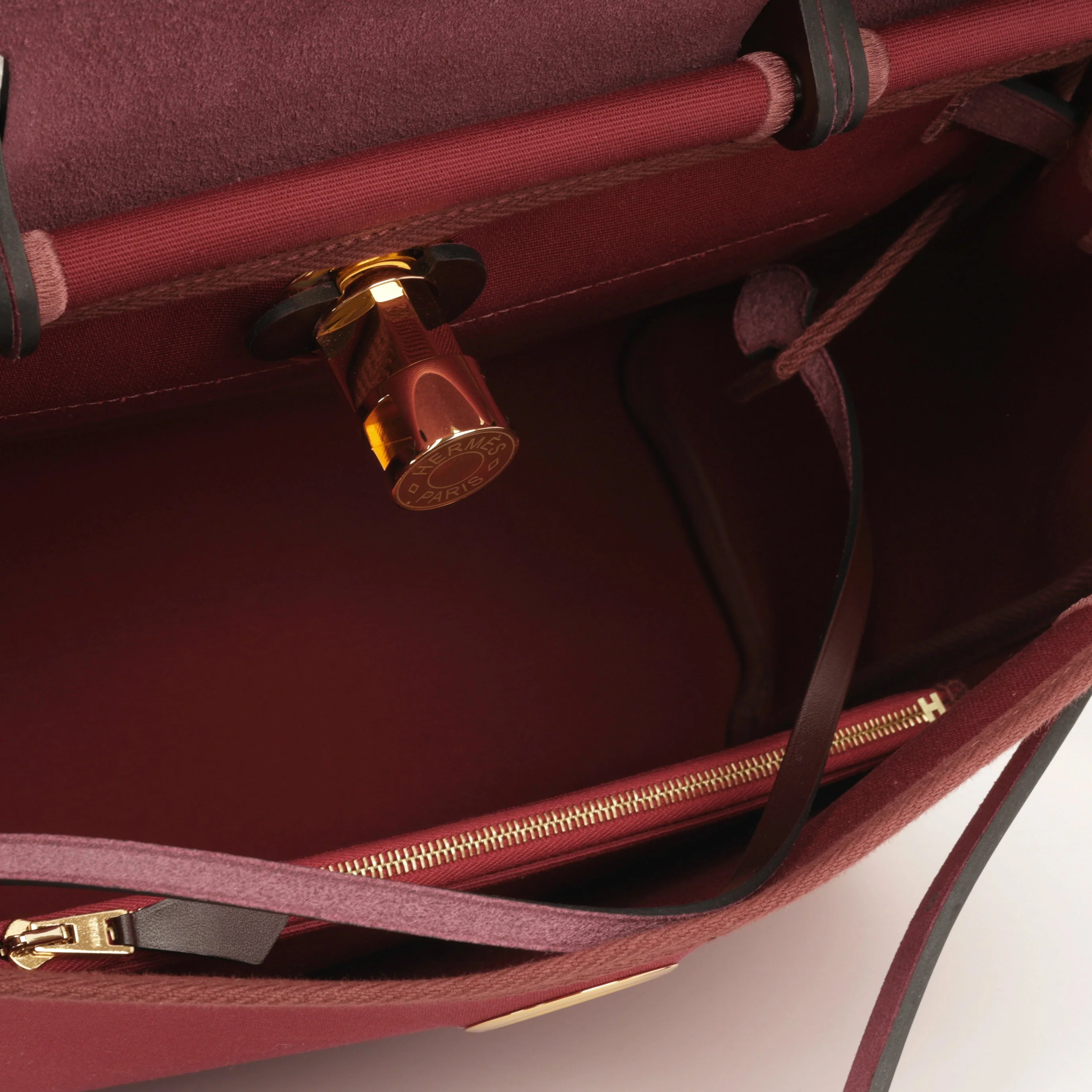 Hermès Hermès Herbag 31 - Rubis / Rouge Sellier - Image 5