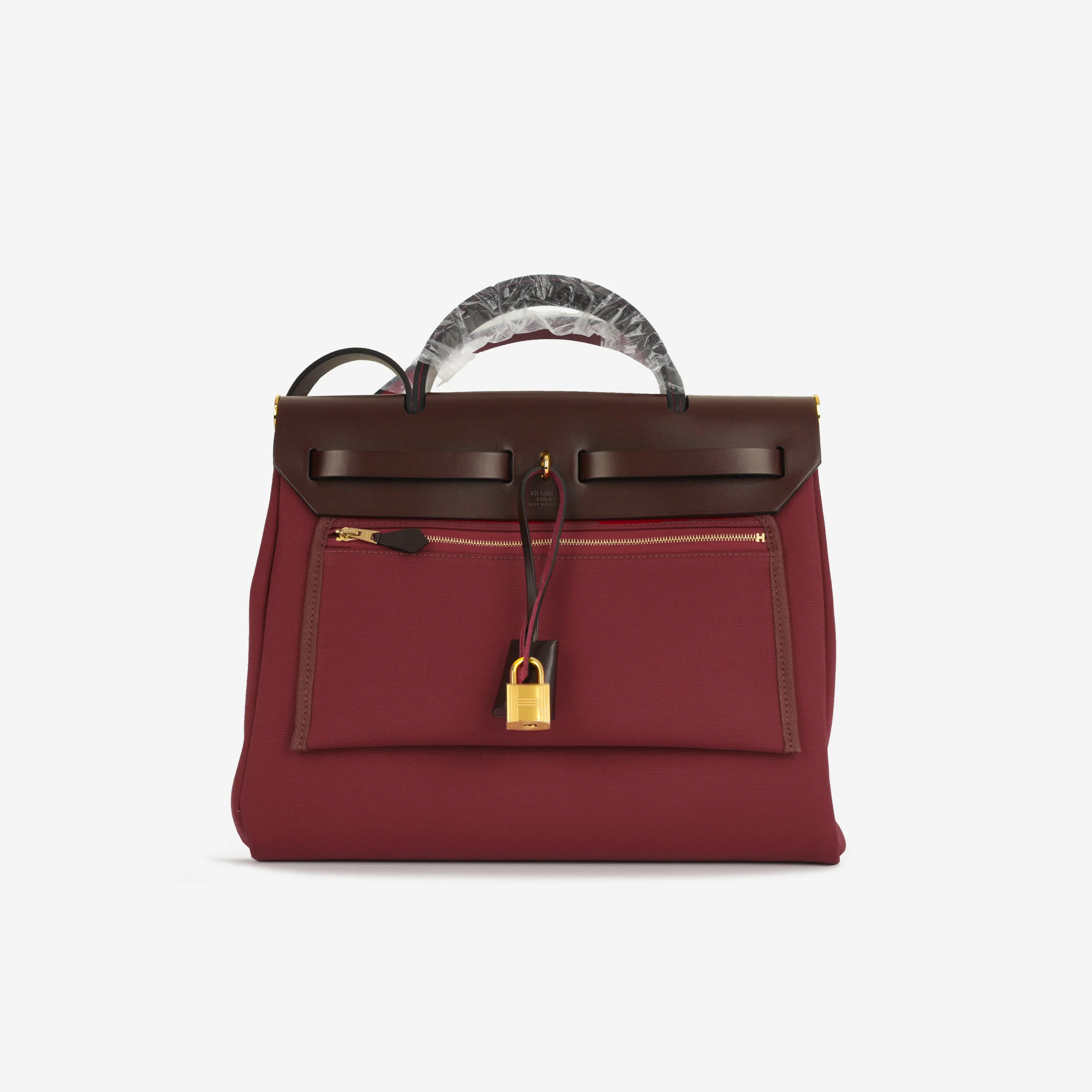Hermès Hermès Herbag 31 - Rubis / Rouge Sellier - Image 6