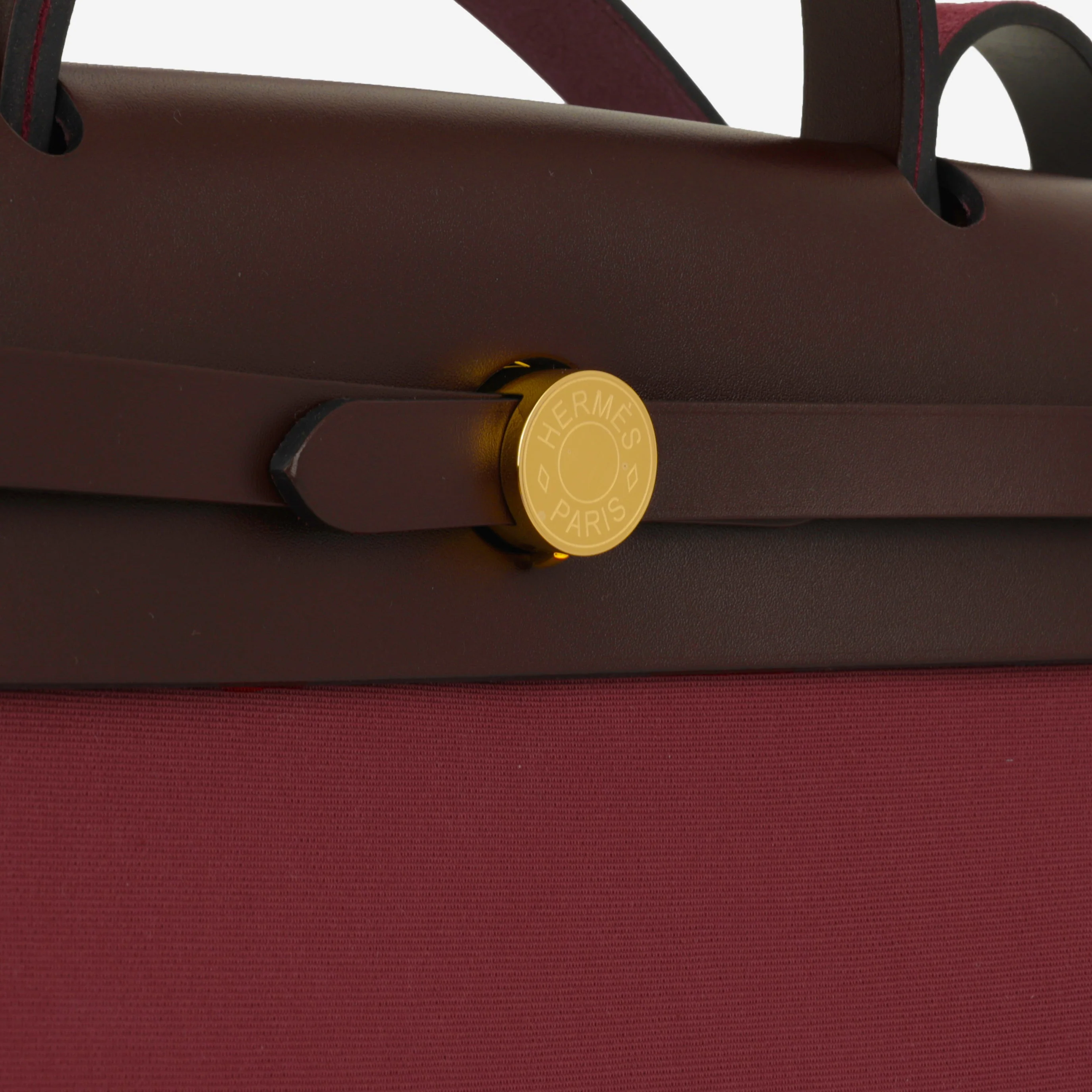 Hermès Hermès Herbag 31 - Rubis / Rouge Sellier - Image 7