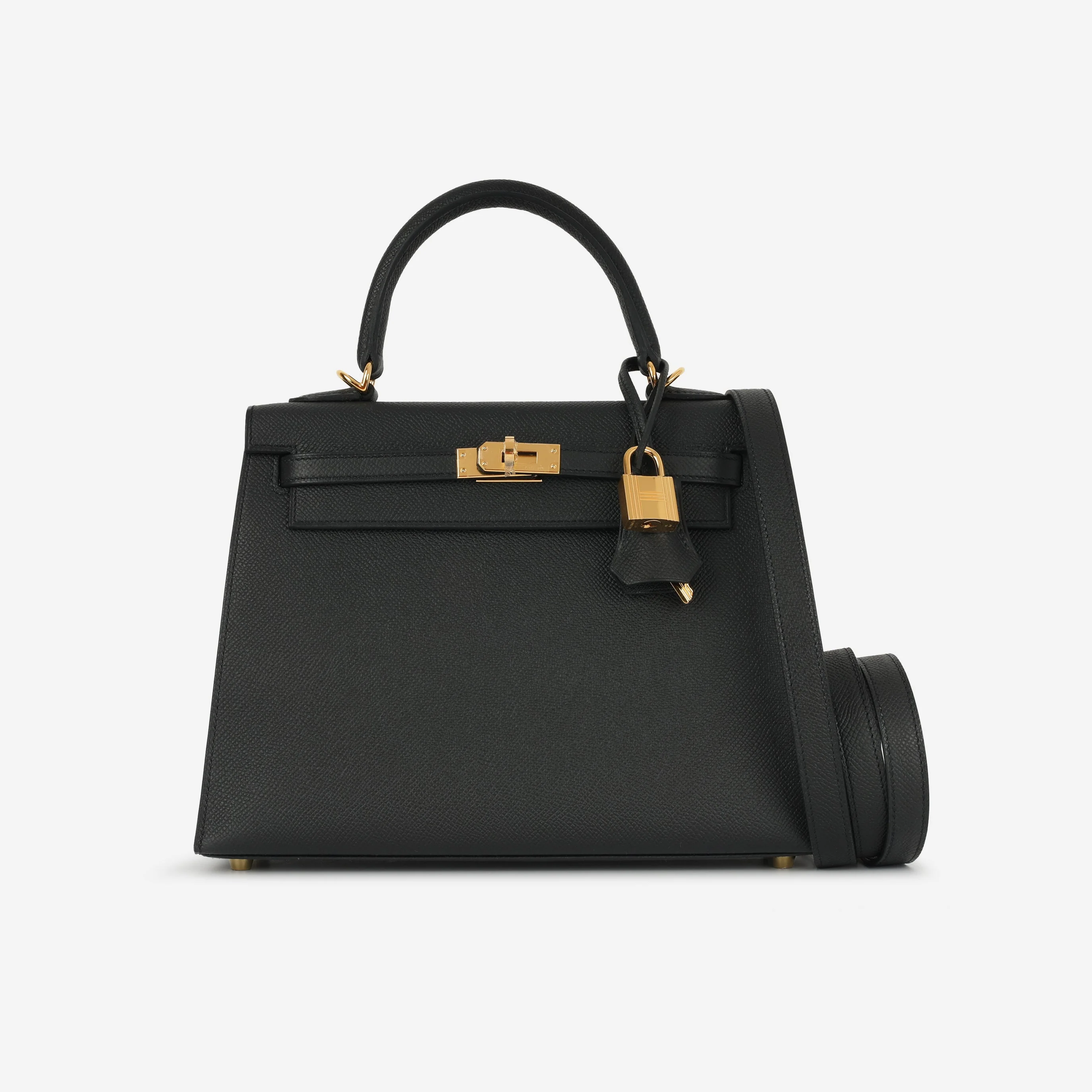 Hermès Kelly 25 - Black Epsom | Gold Hardware - Image 6