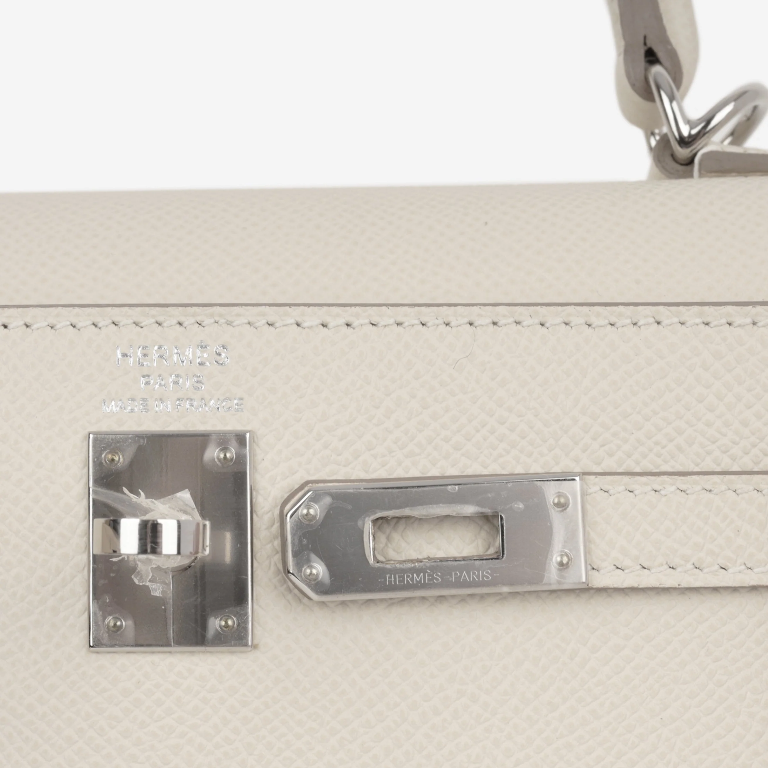 Hermès Kelly 25 - Craie Epsom | Palladium Hardware - Image 3