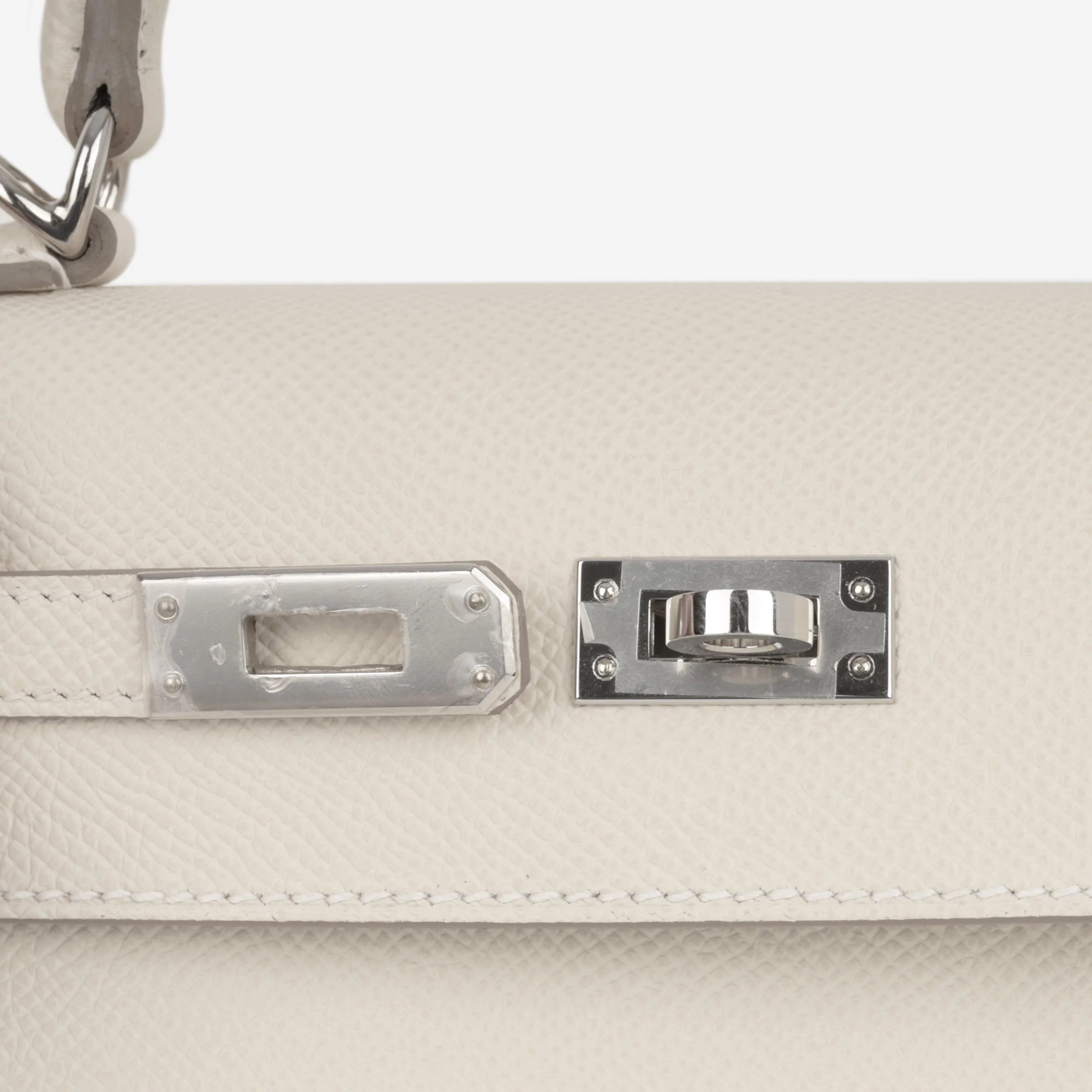 Hermès Kelly 25 - Craie Epsom | Palladium Hardware - Image 4