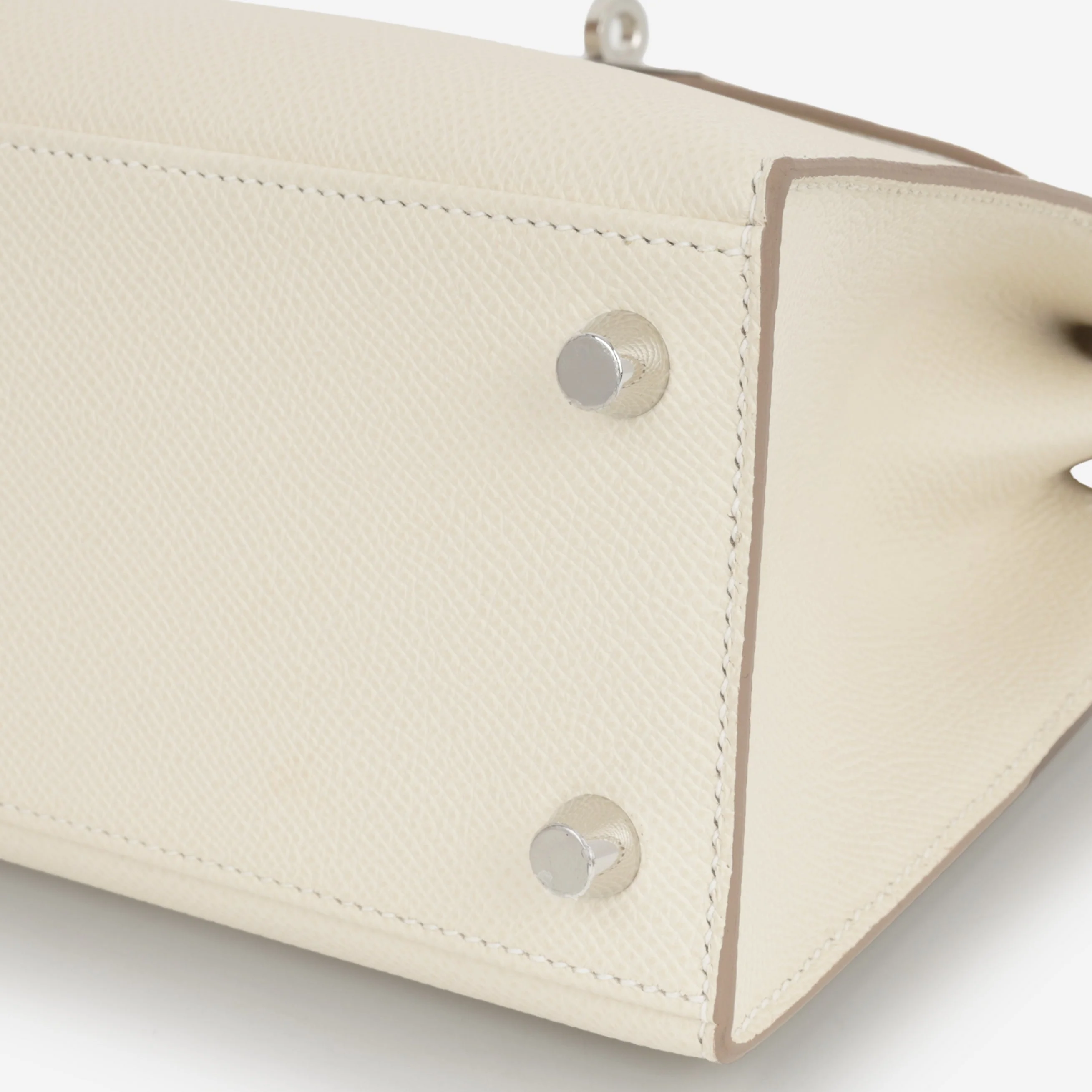Hermès Kelly 25 - Craie Epsom | Palladium Hardware - Image 7