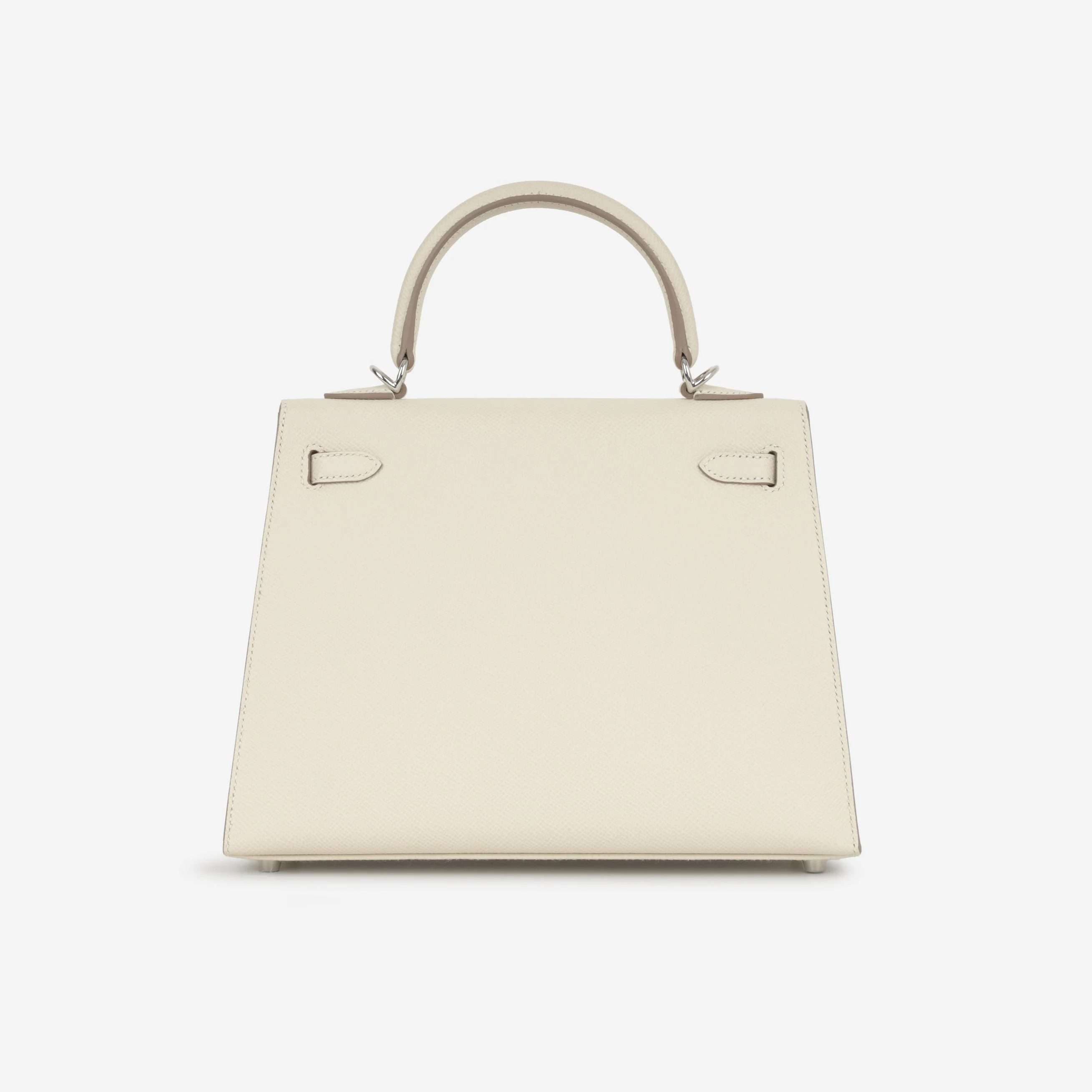 Hermès Kelly 25 - Craie Epsom | Palladium Hardware - Image 8