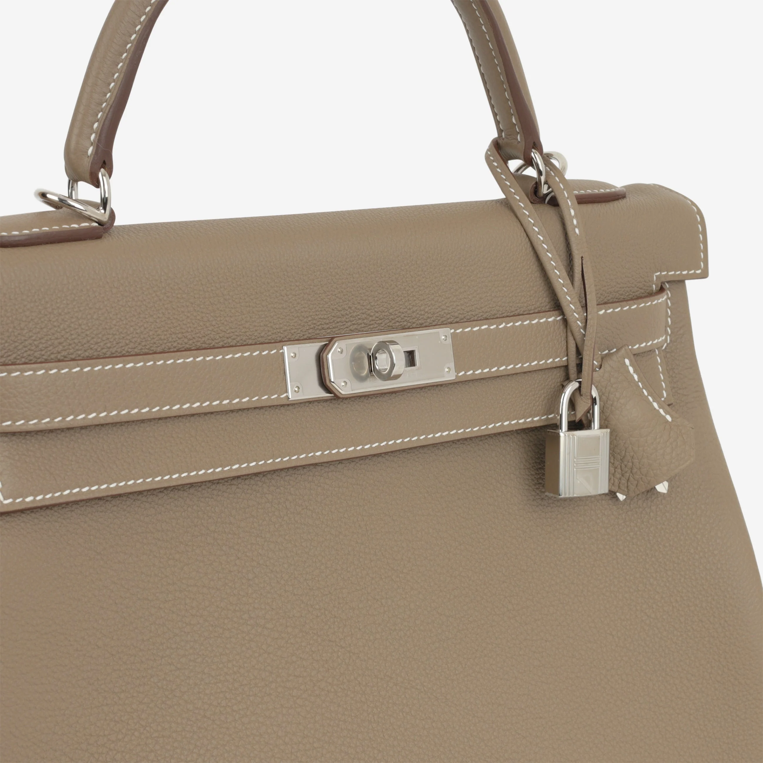 Hermès Kelly 32 - Etoupe Togo | Palladium Hardware - Image 11