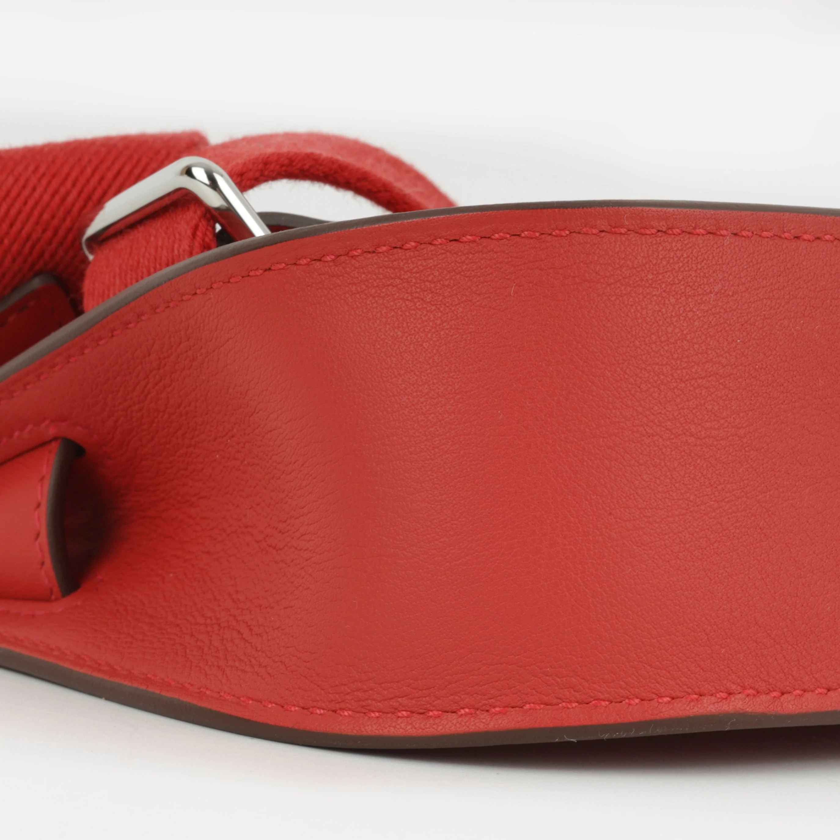 Hermès Mini Jypsiere - Rouge Vif Evercolour | Palladium Hardware - Image 4