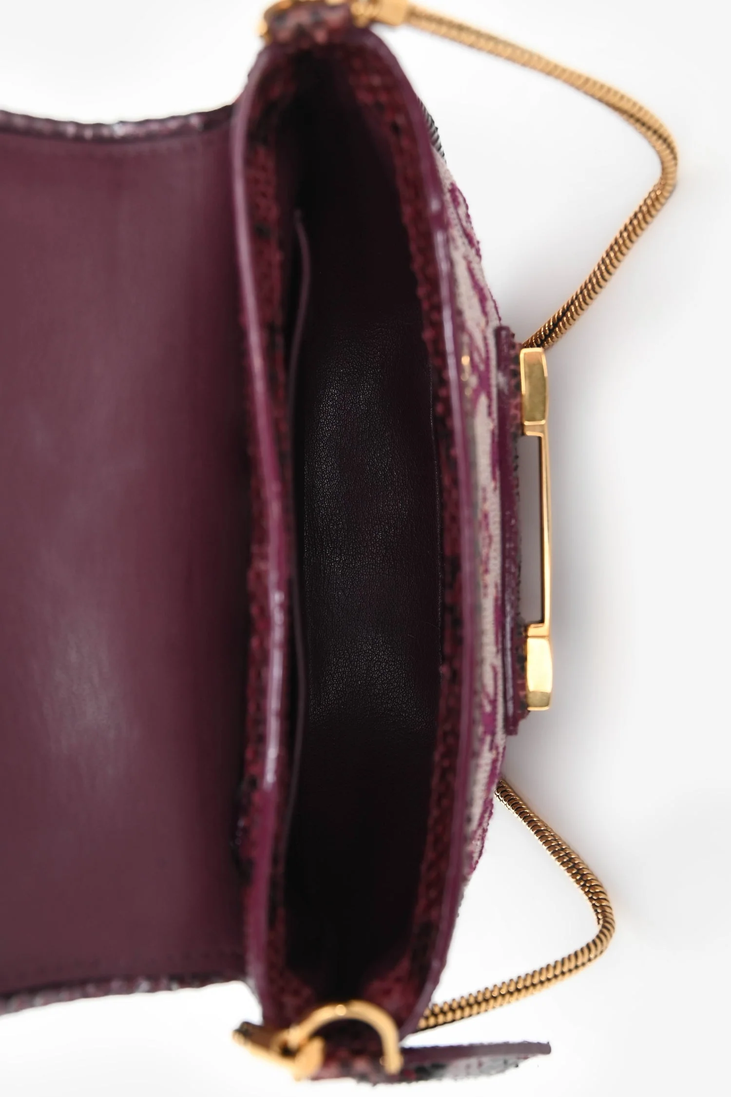 Louis Vuitton 2011 Limited Edition Purple Monogram Python Trim 'Empire Ponant' Crossbody Bag - Image 6