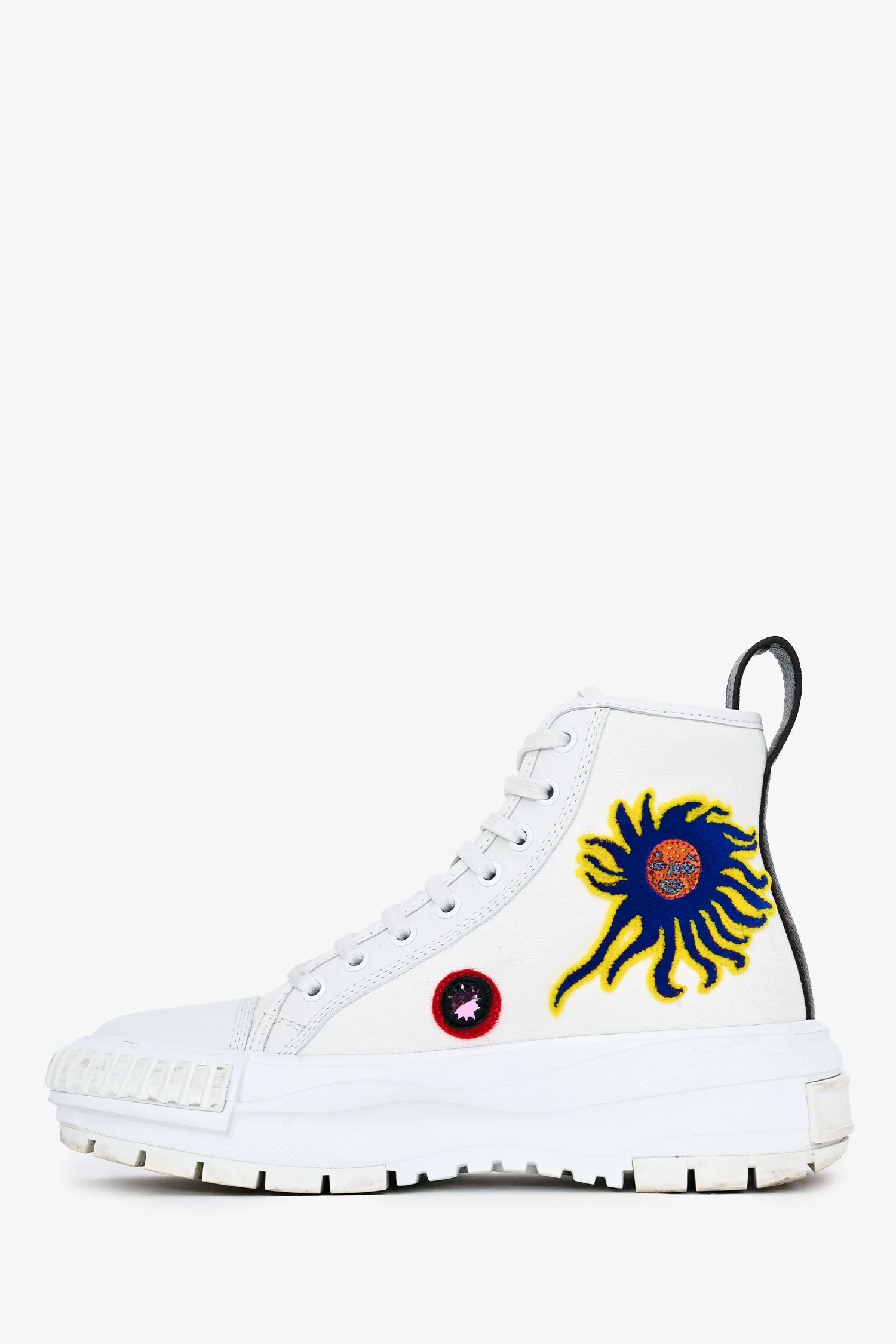 Louis Vuitton x Yayoi Kusama White/Multicolour 'Squad' Sneakers Size 36.5 - Image 5