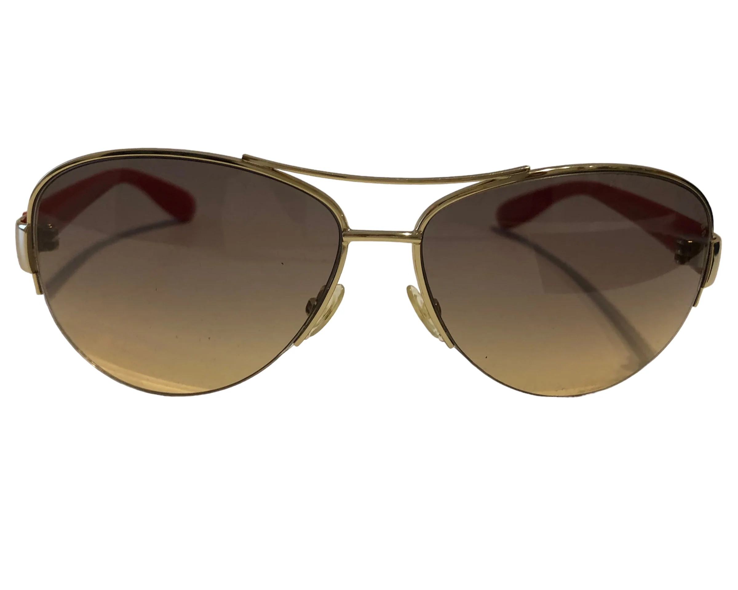 Marc by Marc Jacobs Red Aviator Sunglasses - Image 7