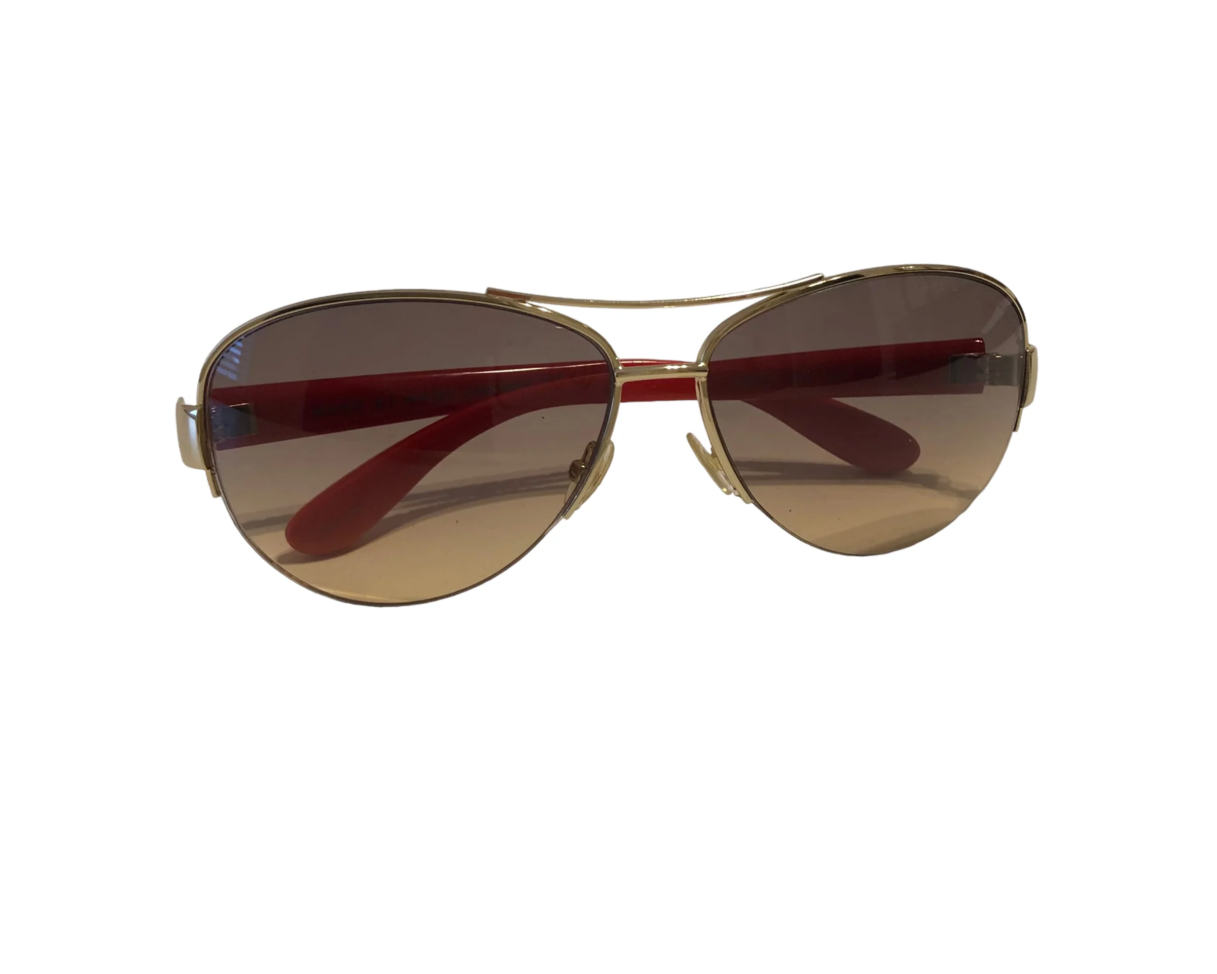 Marc by Marc Jacobs Red Aviator Sunglasses - Image 8