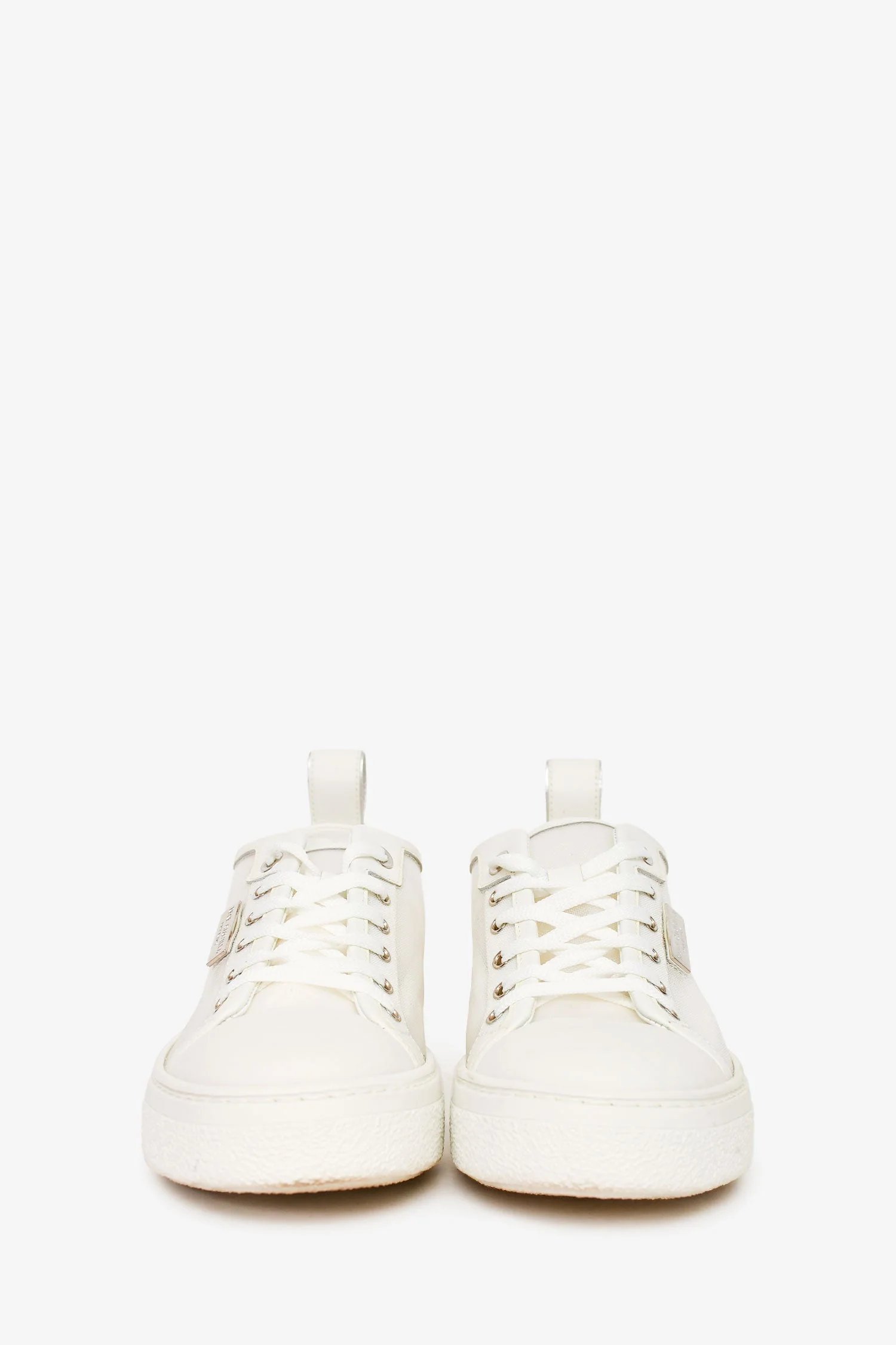 Rene Caovilla White Net 'Bonnie' Sneakers Size 35 - Image 3