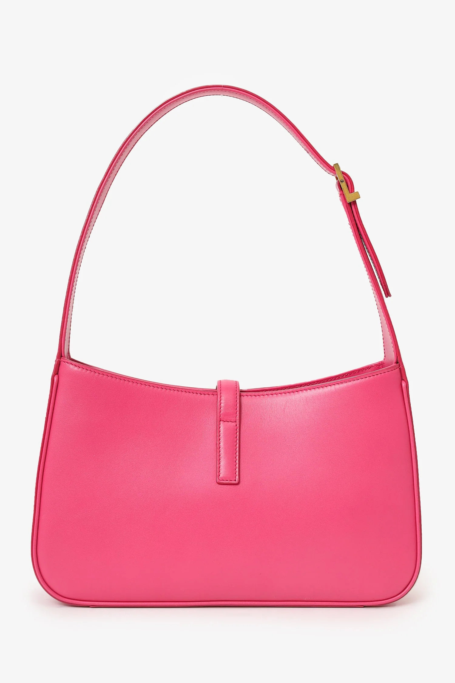 Saint Laurent Hot Pink Leather 'Le 5 à 7' Shoulder Bag - Image 3