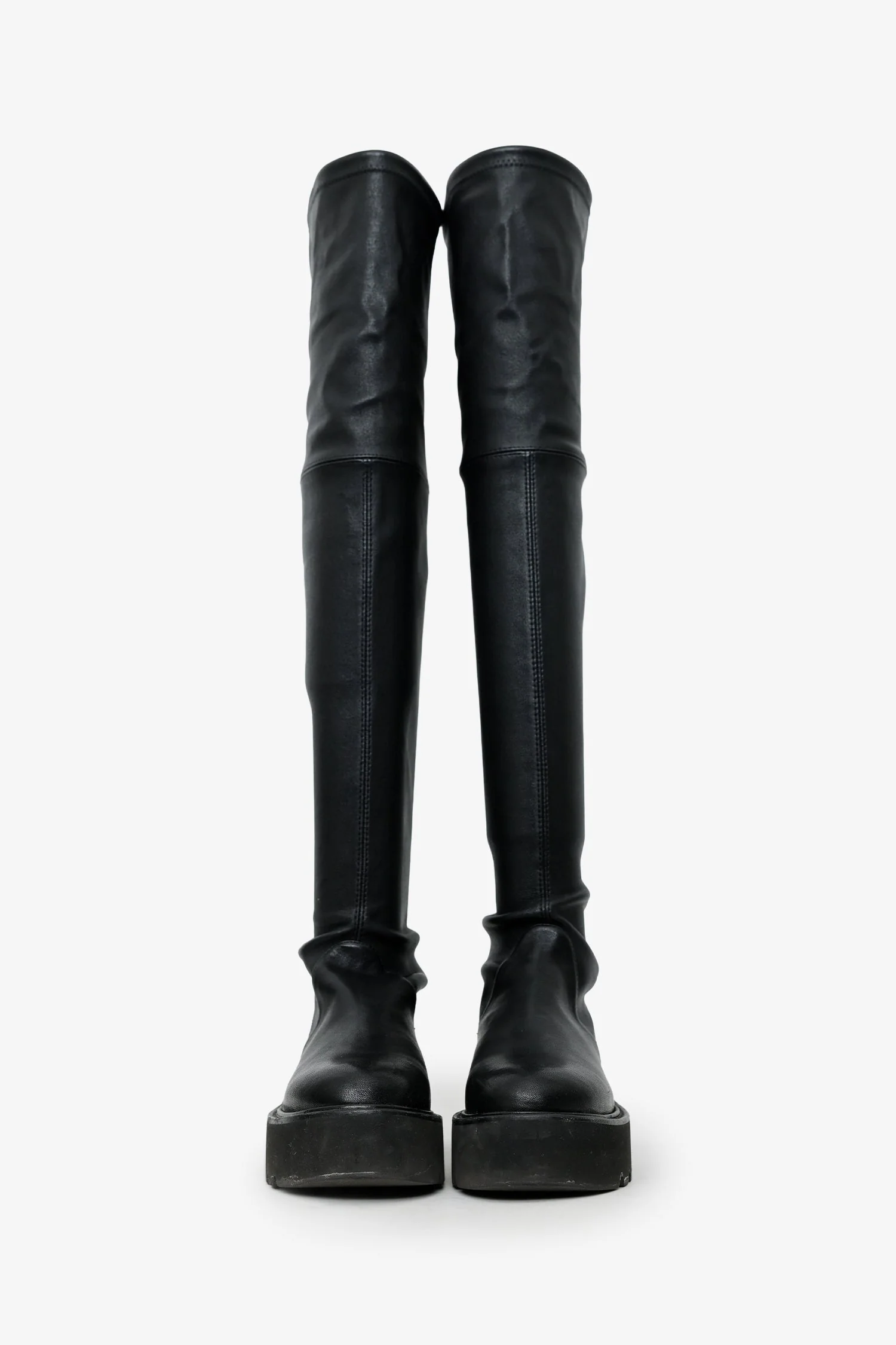 Stuart Weitzman Black Leather Knee High Boots Size 6.5 - Image 3